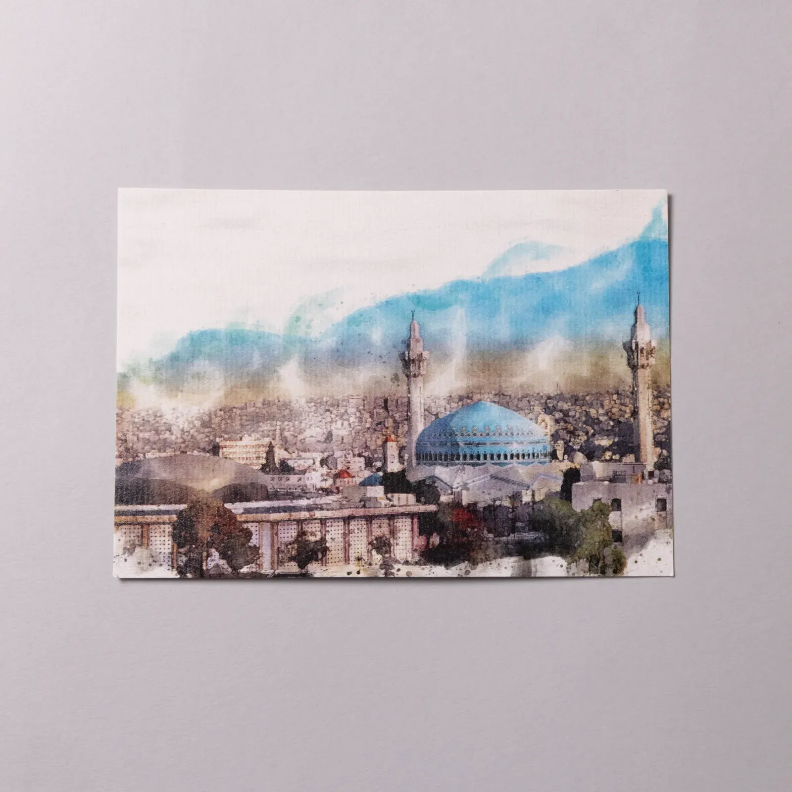 King Abdullah I Mosque Jordan Postcard & Poster Print 15x11/21x30 cm