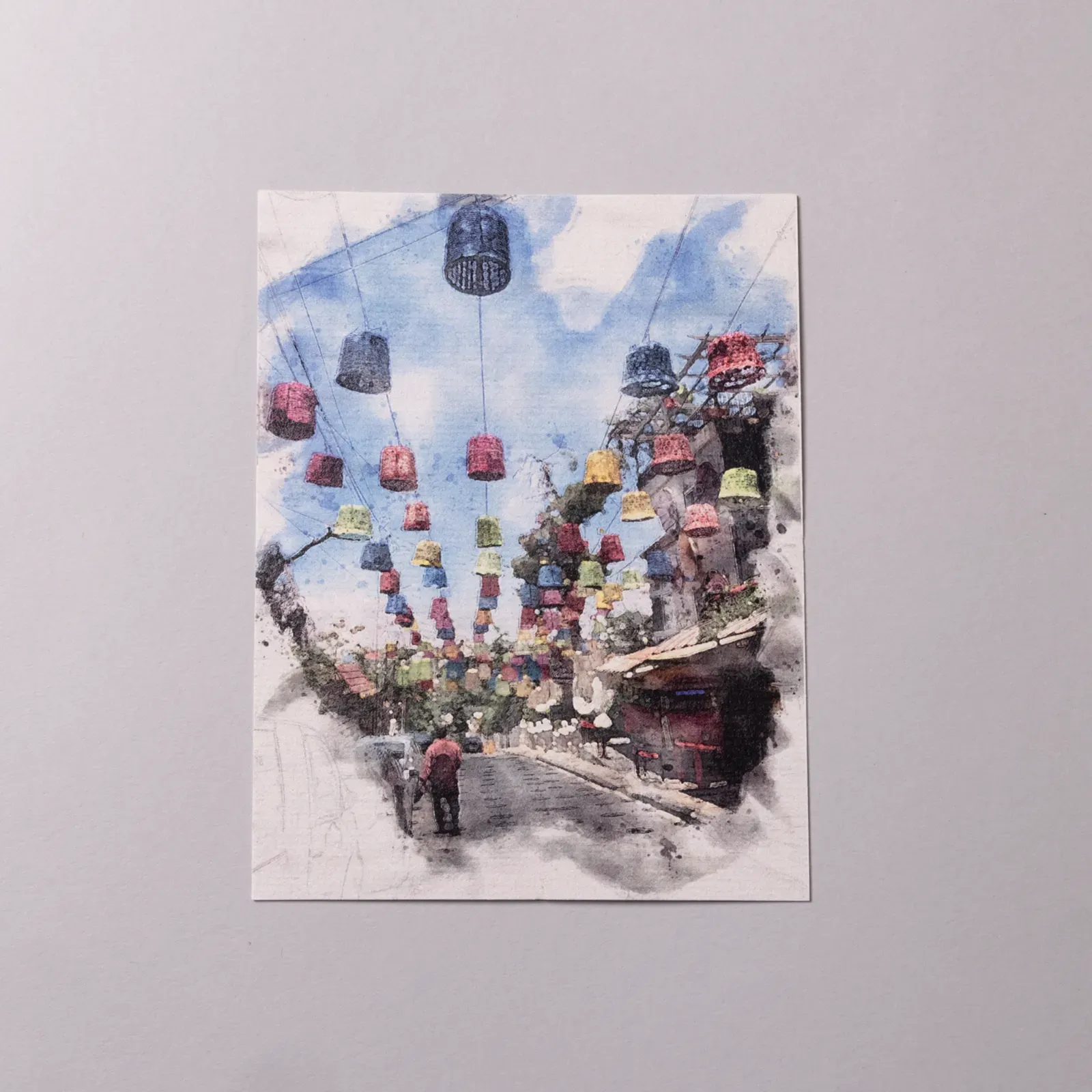 Rainbow Street Amman Jordan Postcard & Poster Print 15x11/21x30 cm
