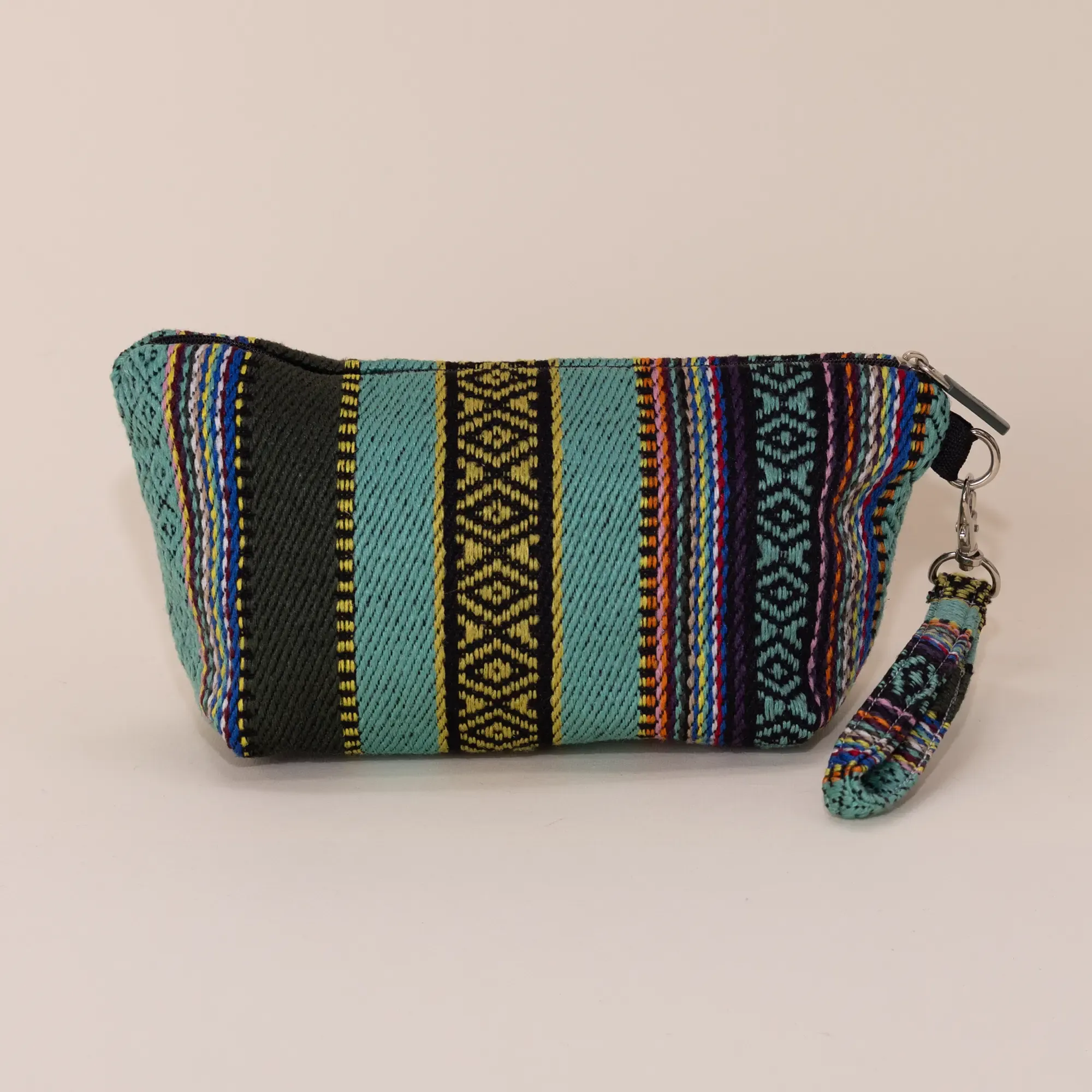 Handmade Sage Green Earth Sadu Makeup Bag Water Resistant