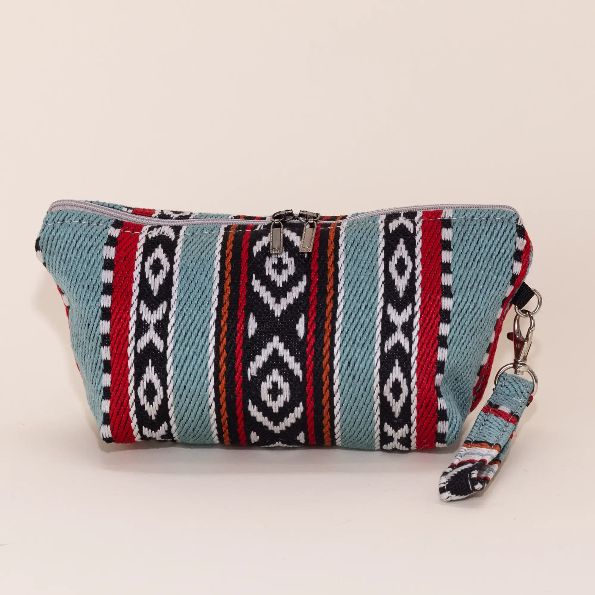 Handmade Sea Breeze Sadu Makeup Bag Water Resistant Lining