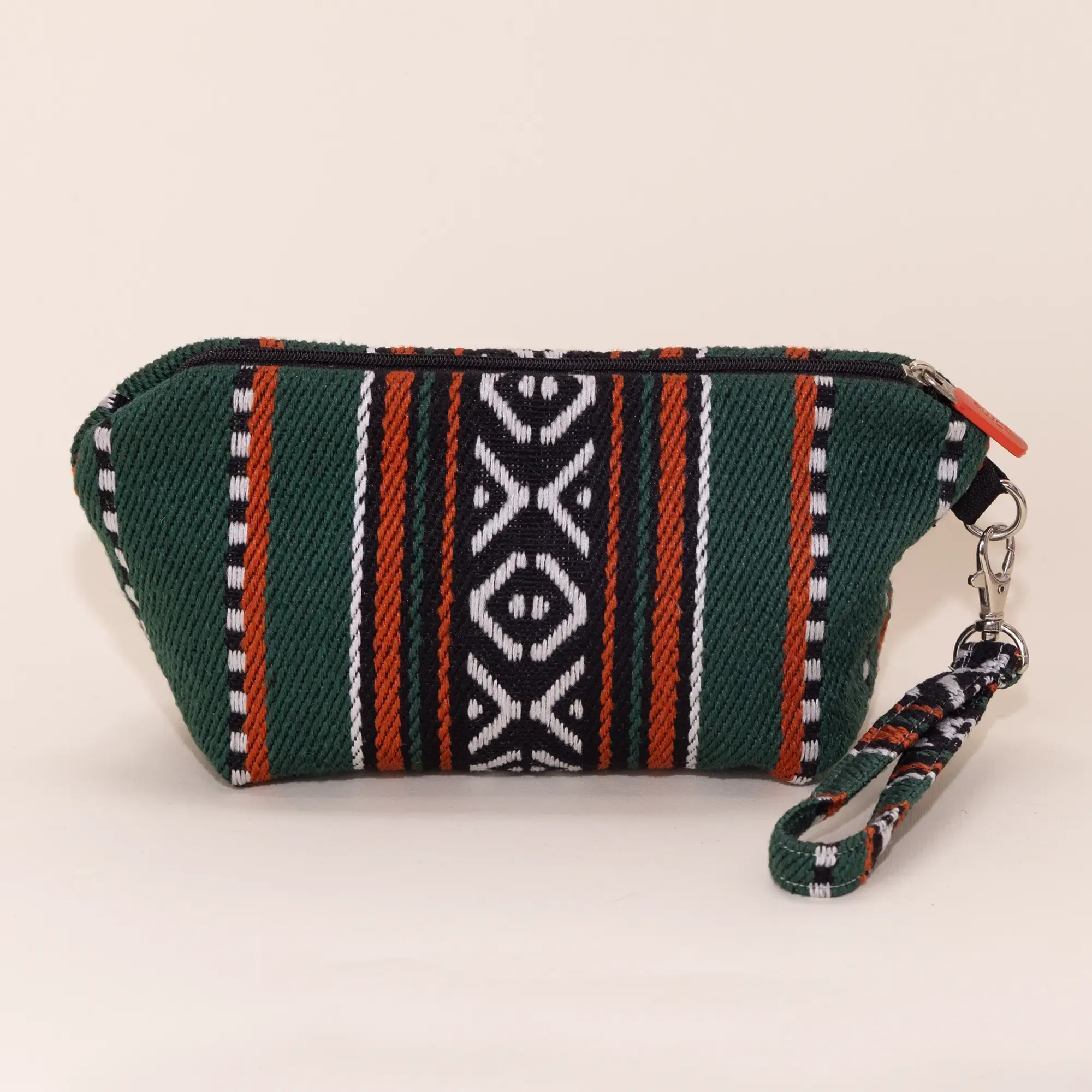 Handmade Palm Grove Sadu Makeup Bag Water Resistant Lining