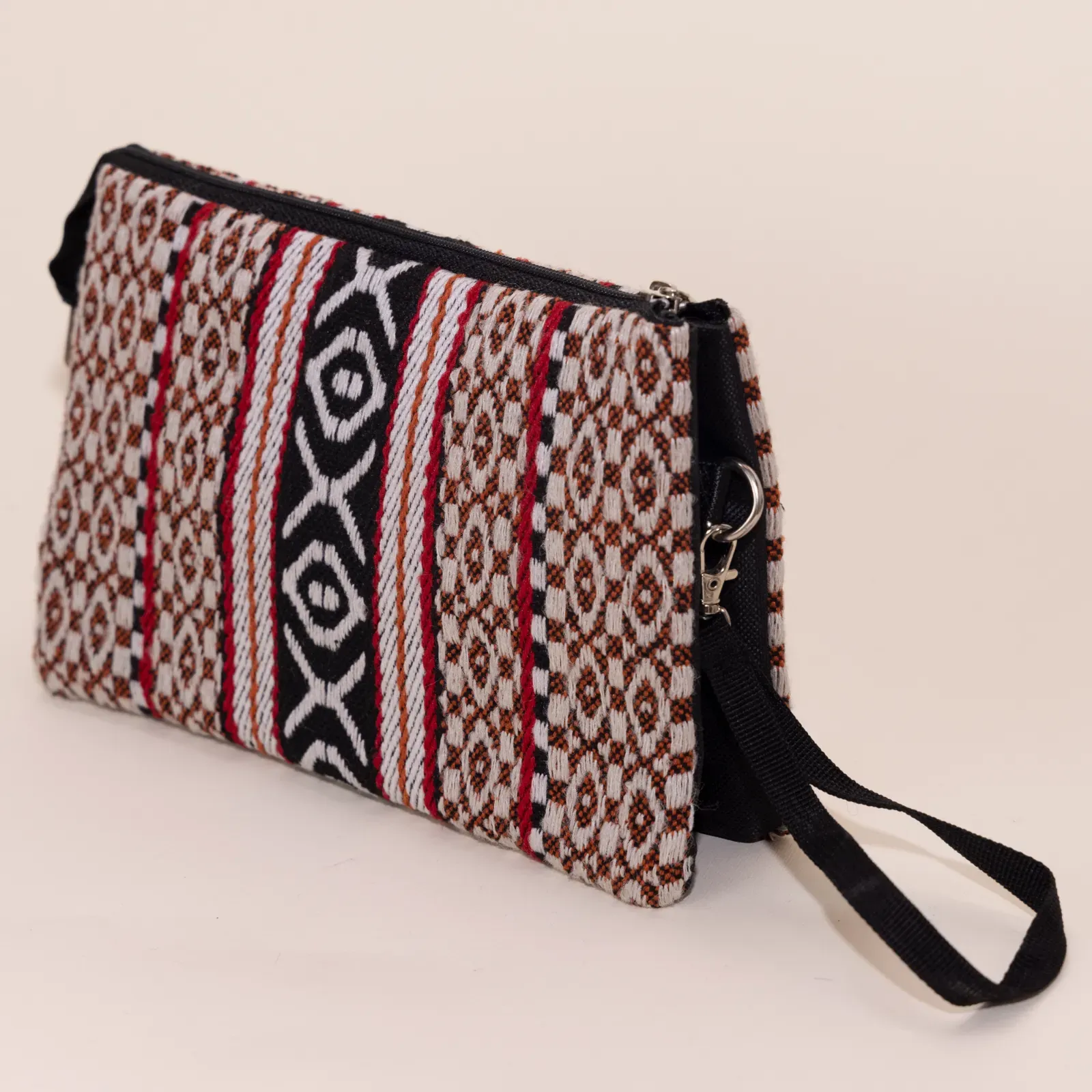 Desert Bloom Chevron Petra Cross Bag Multi Pocket Handmade