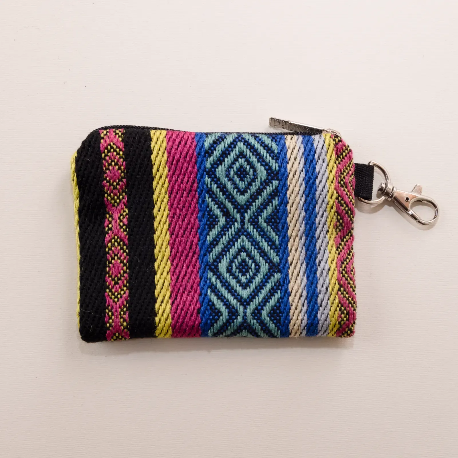Festival Vibes Small Wallet Keychain 13x9 Multi Pocket Handmade