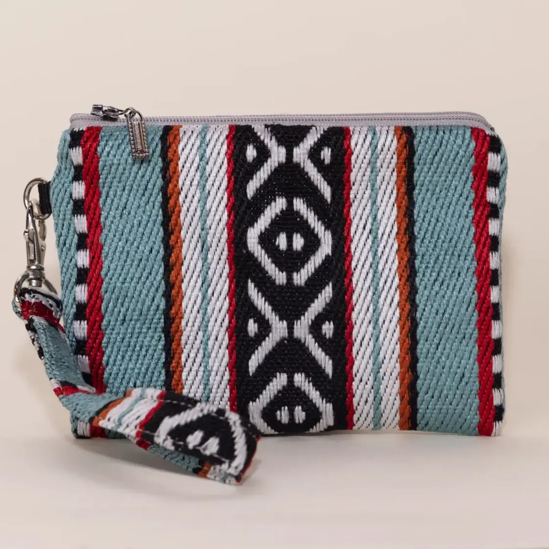 Turquoise Oasis Bedouin Large Wallet Keychain 11x15 Handmade