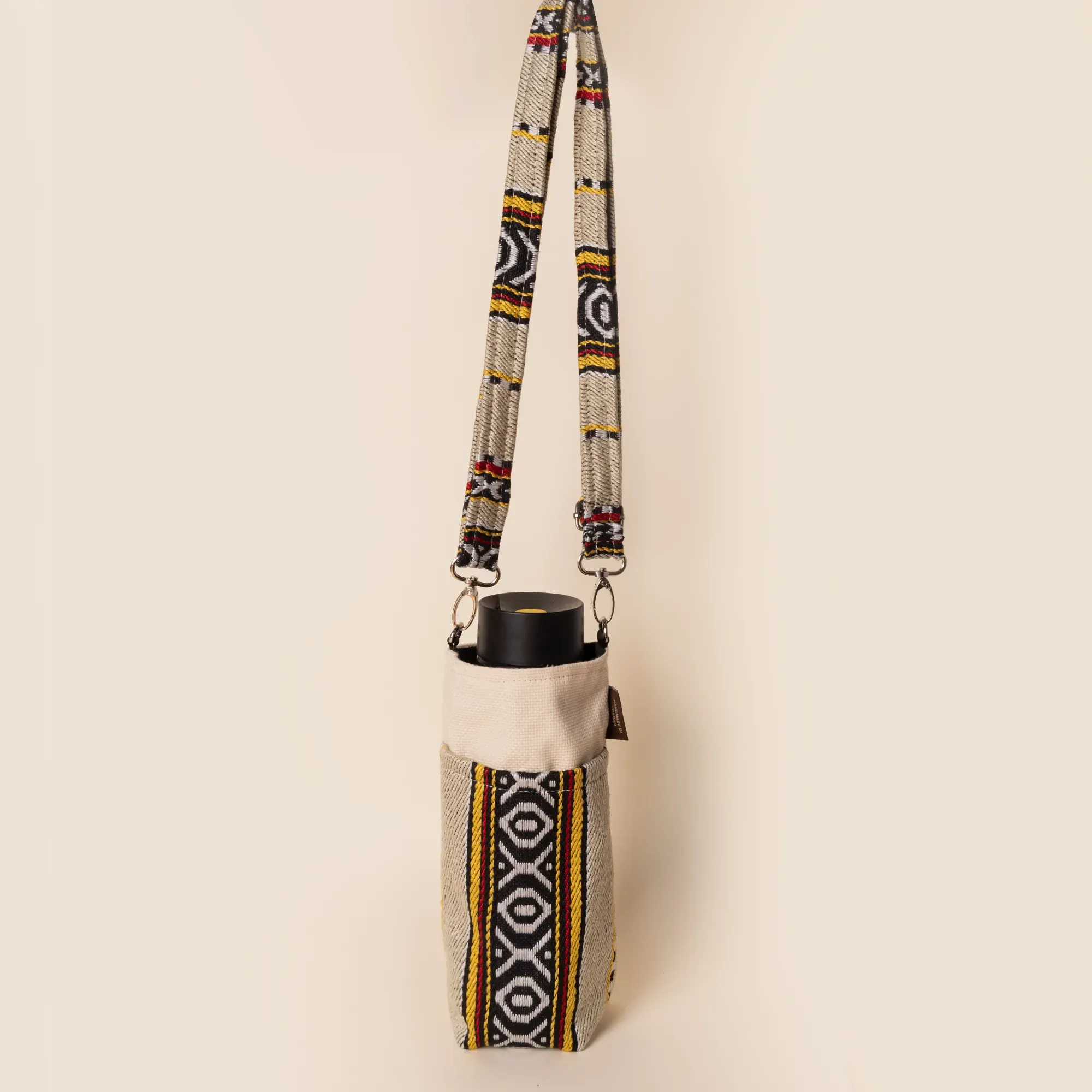 Sand Water Bottle Carry Bag Cotton Bedouin Travel Handmade