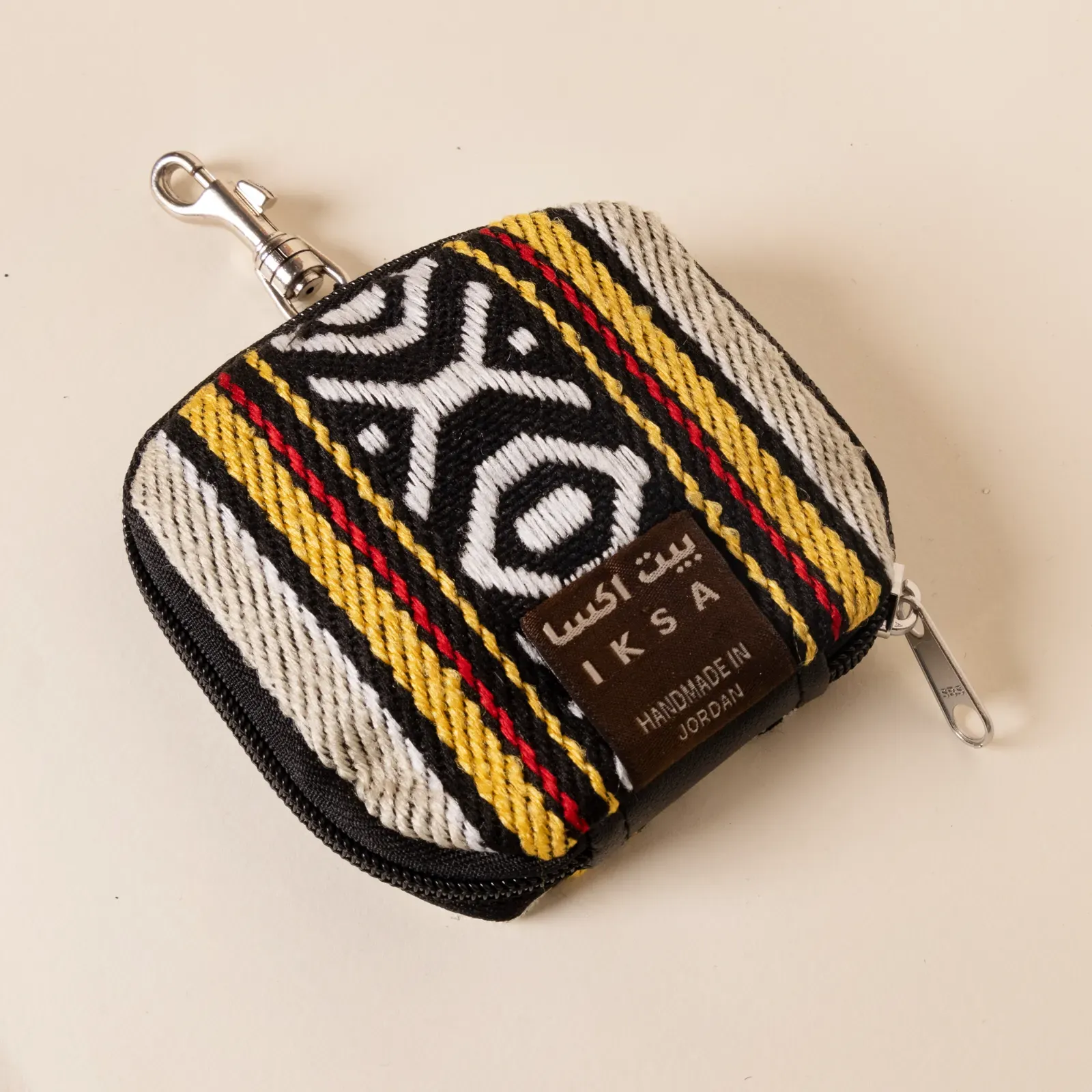 Saffron Waist Water Bottle Holder Bag Cotton Handmade Travel