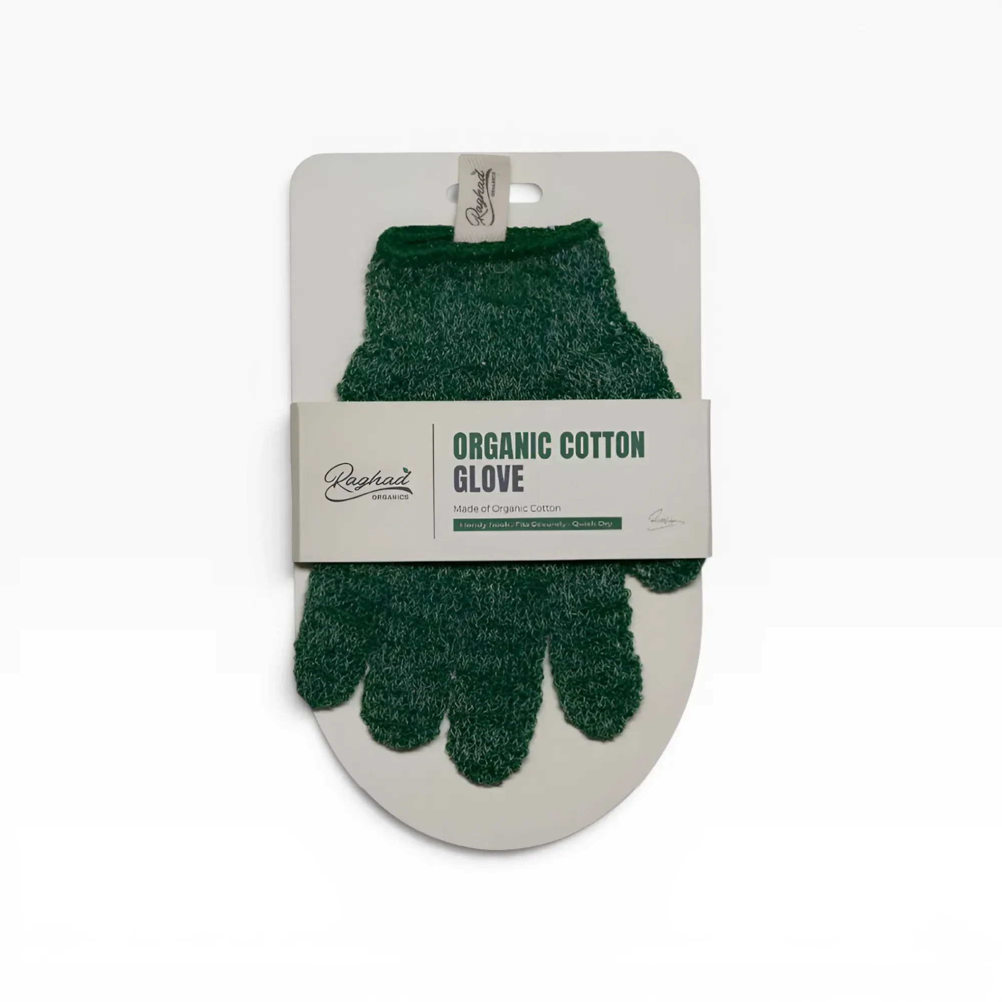 Organic Cotton Body Exfoliating Glove Shower Tool (1 Pc)