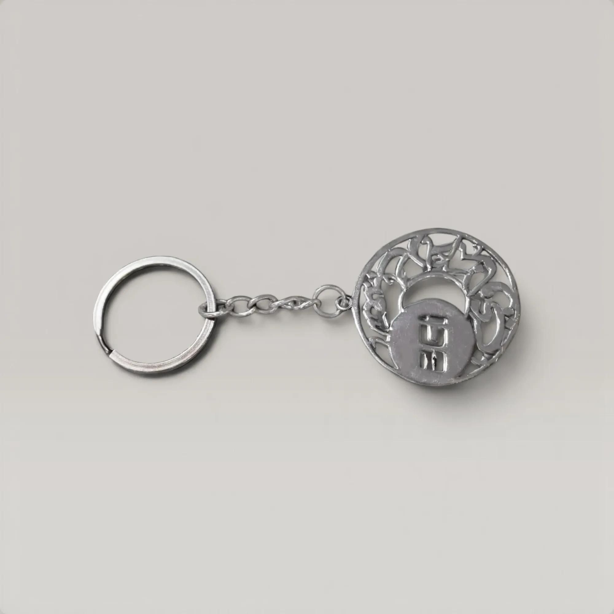 Classic Palestine Map Medal Pendant in 925 Sterling Silver