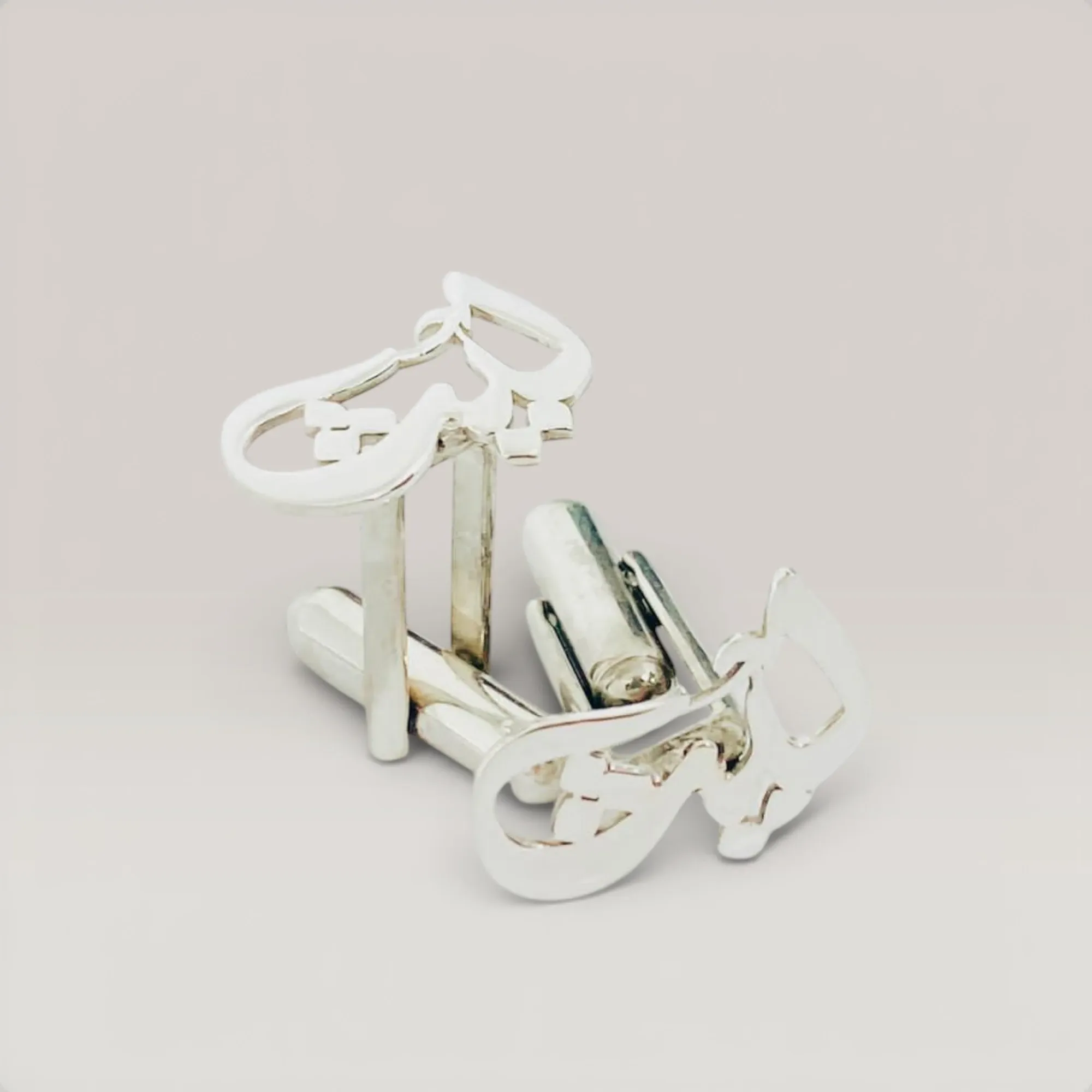 Handmade Silver Cufflinks in Authentic 925 Sterling Silver