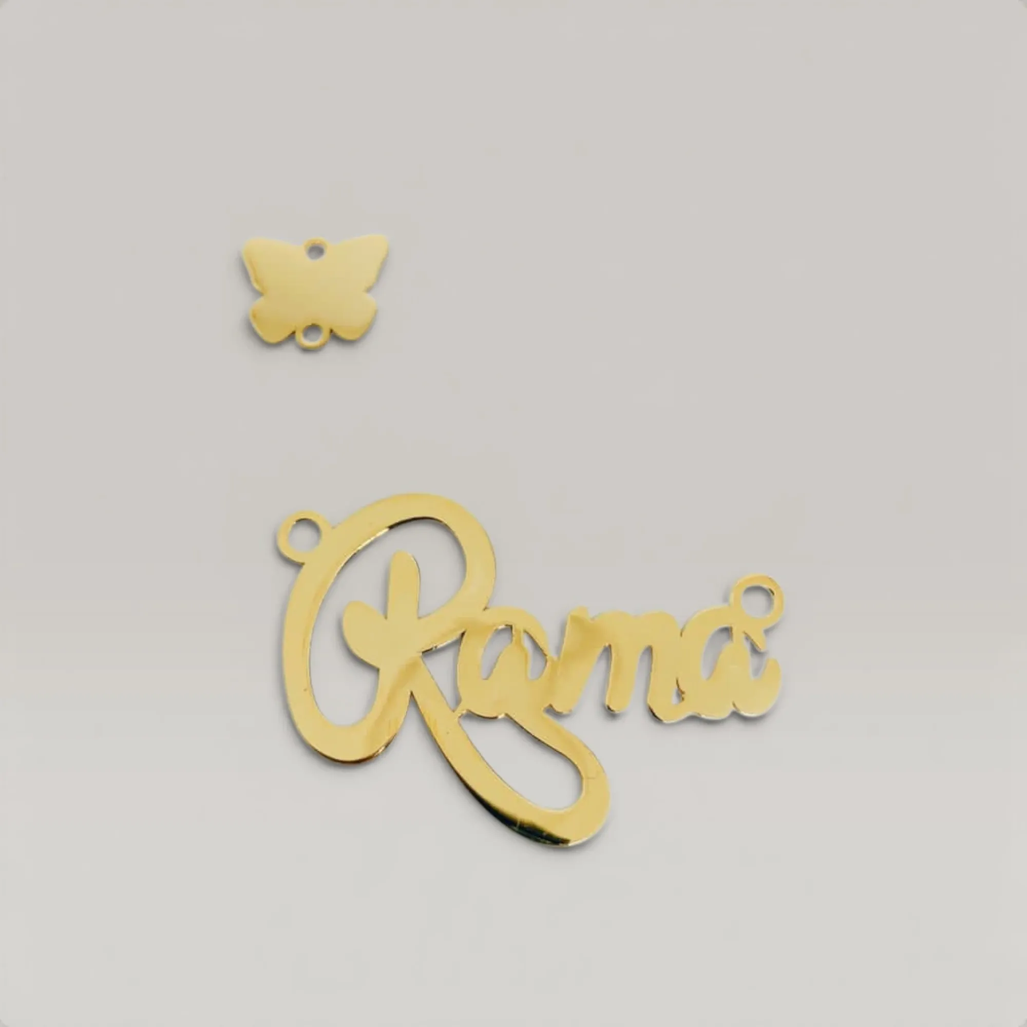Custom Name Necklace in 925 Sterling Silver Gold Plated