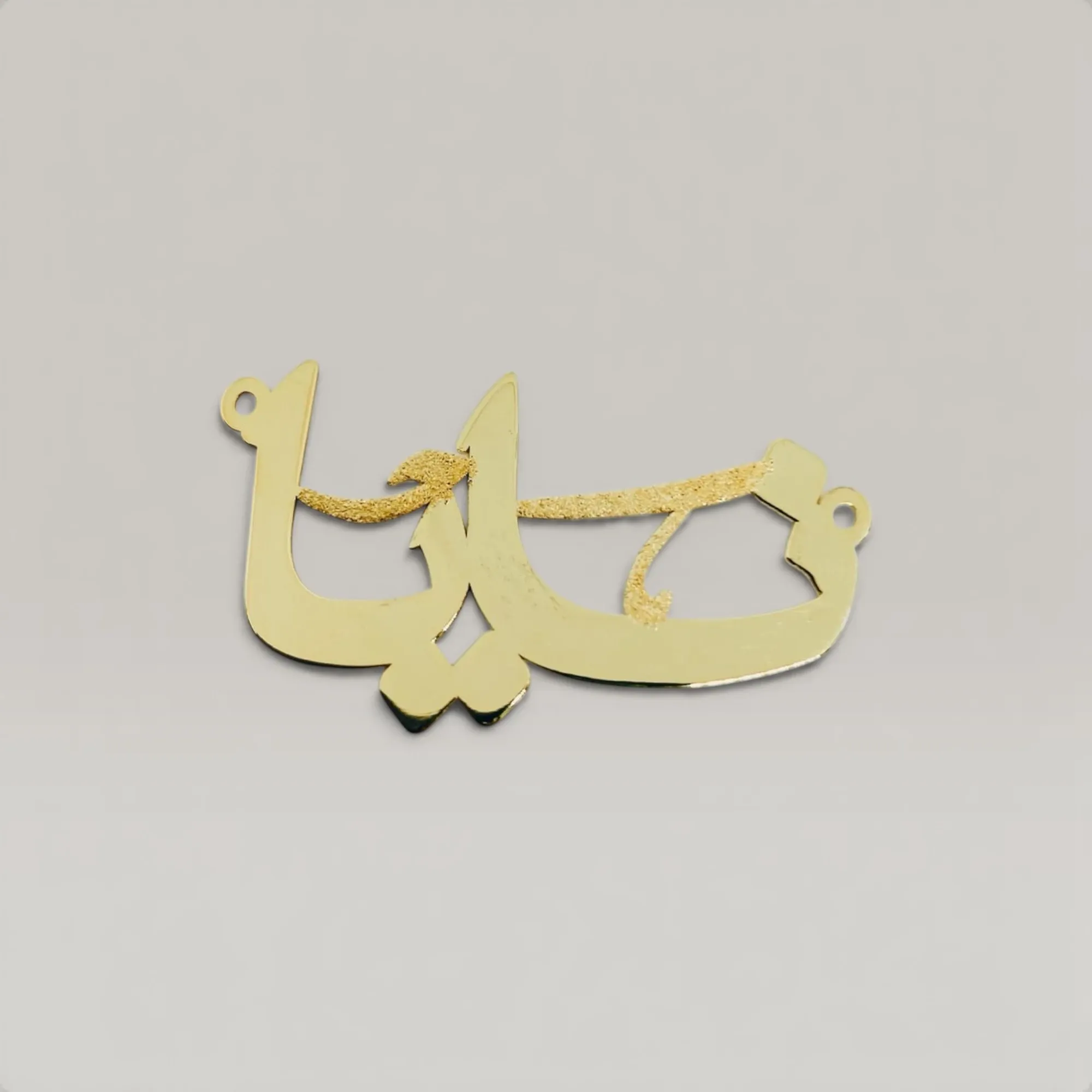 Custom Shape Necklace in 925 Sterling Silver Gold Plating Handmade