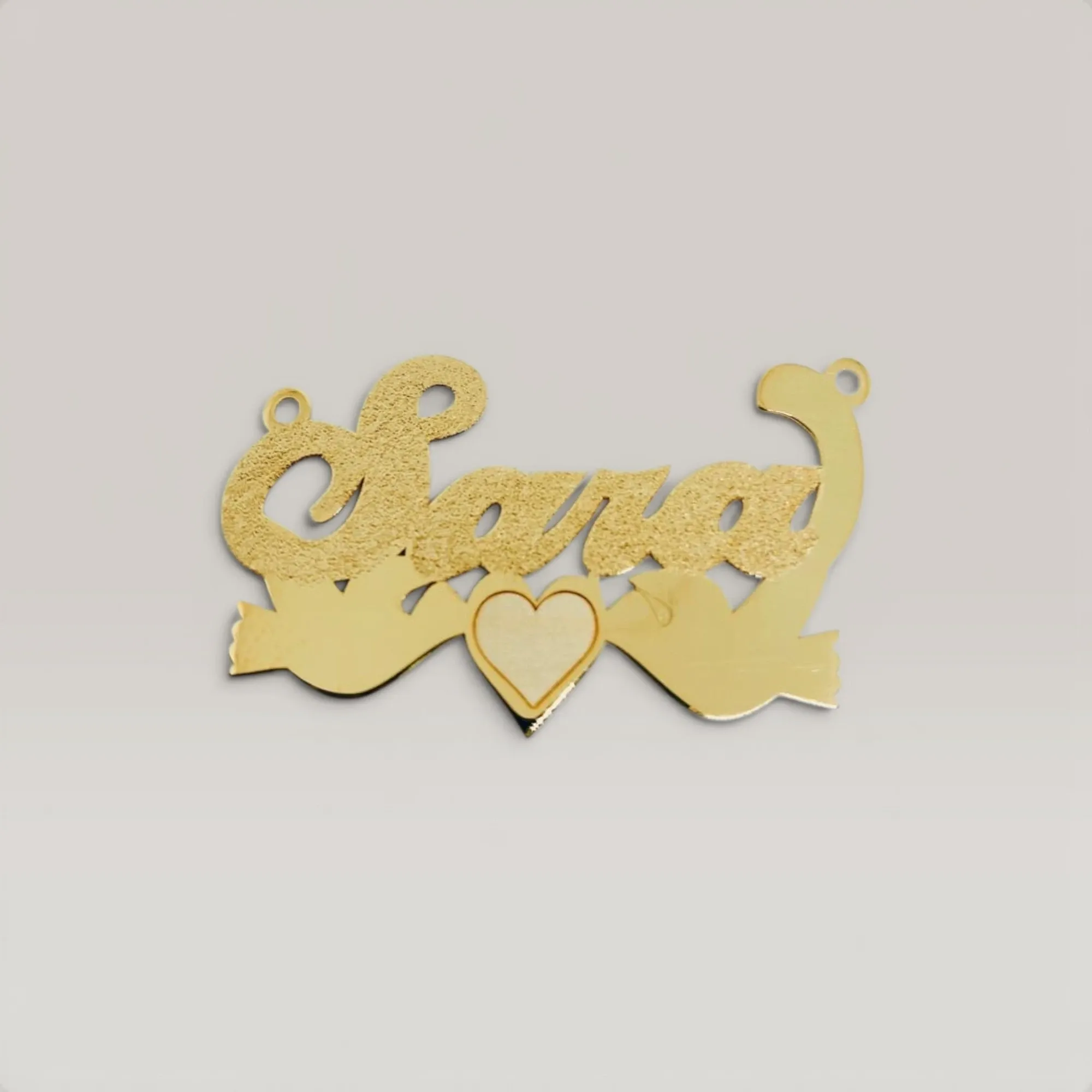 Custom Design Necklace in 925 Sterling Silver Gold Plated Handmade