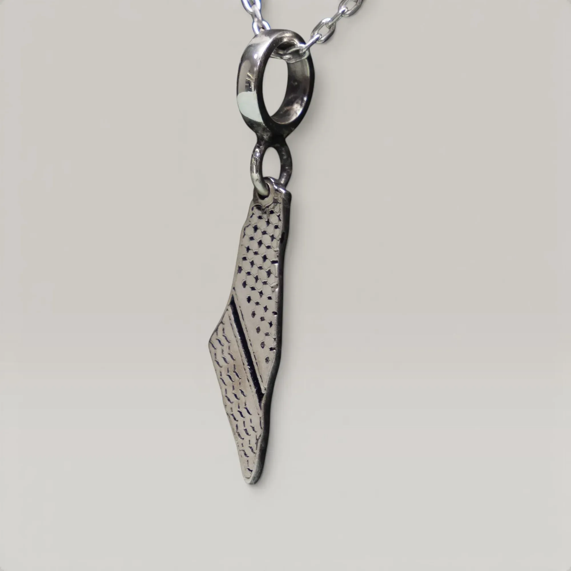 Kufiya Necklace in 925 Sterling Silver Handmade Cultural Design