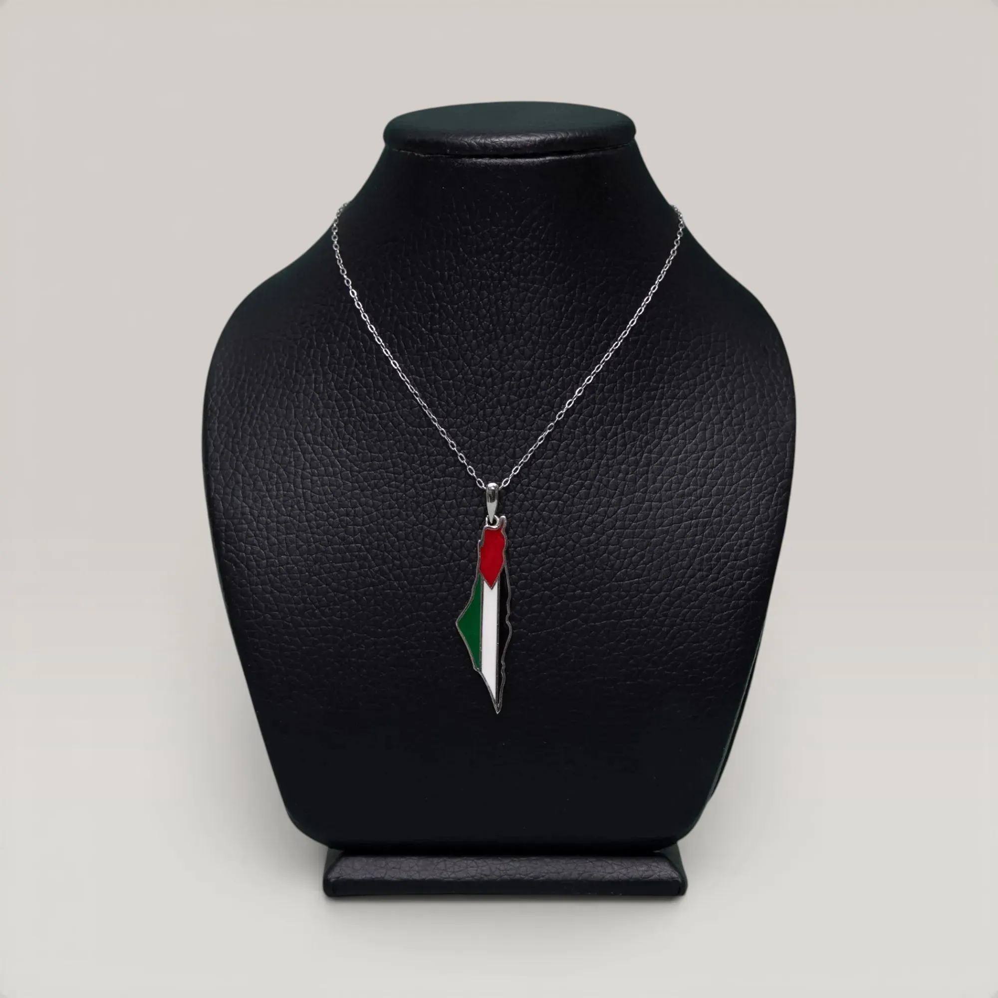 Palestine Pendant Necklace in 925 Sterling Silver Handmade