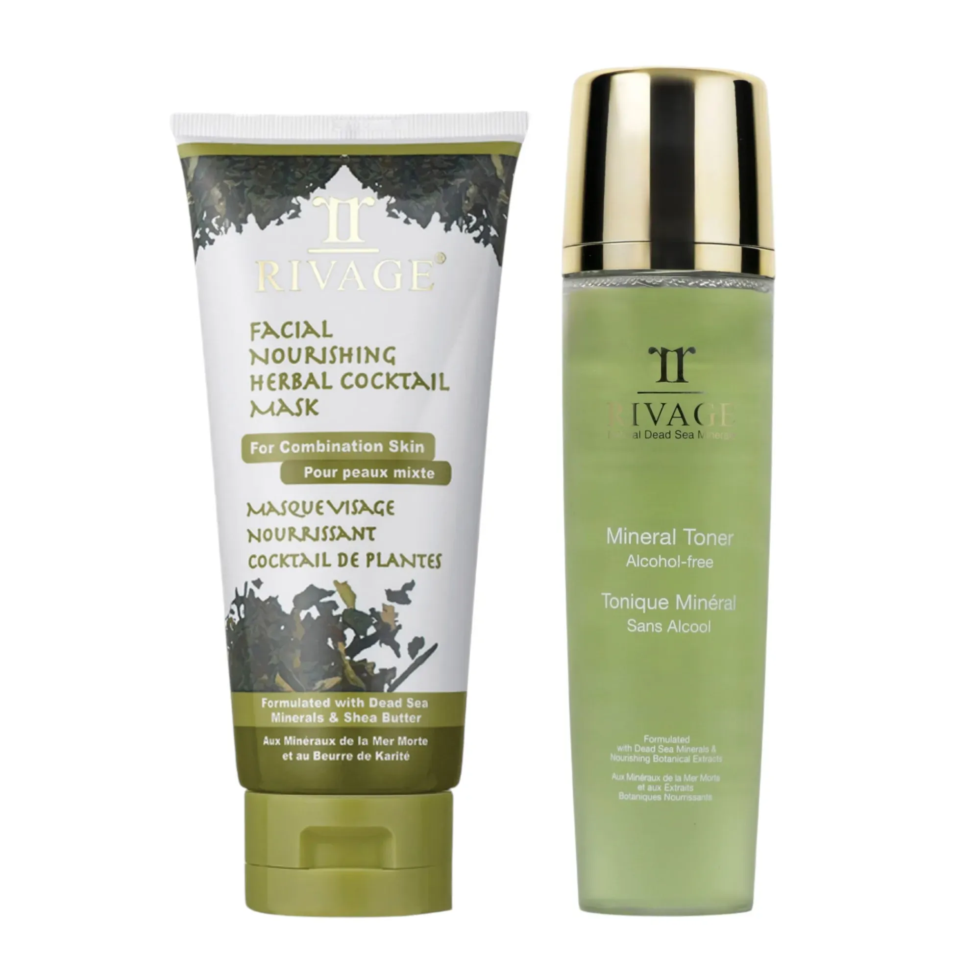 Rivage Rivage Mineral Facial Toner & Herbal Nourishing Mask