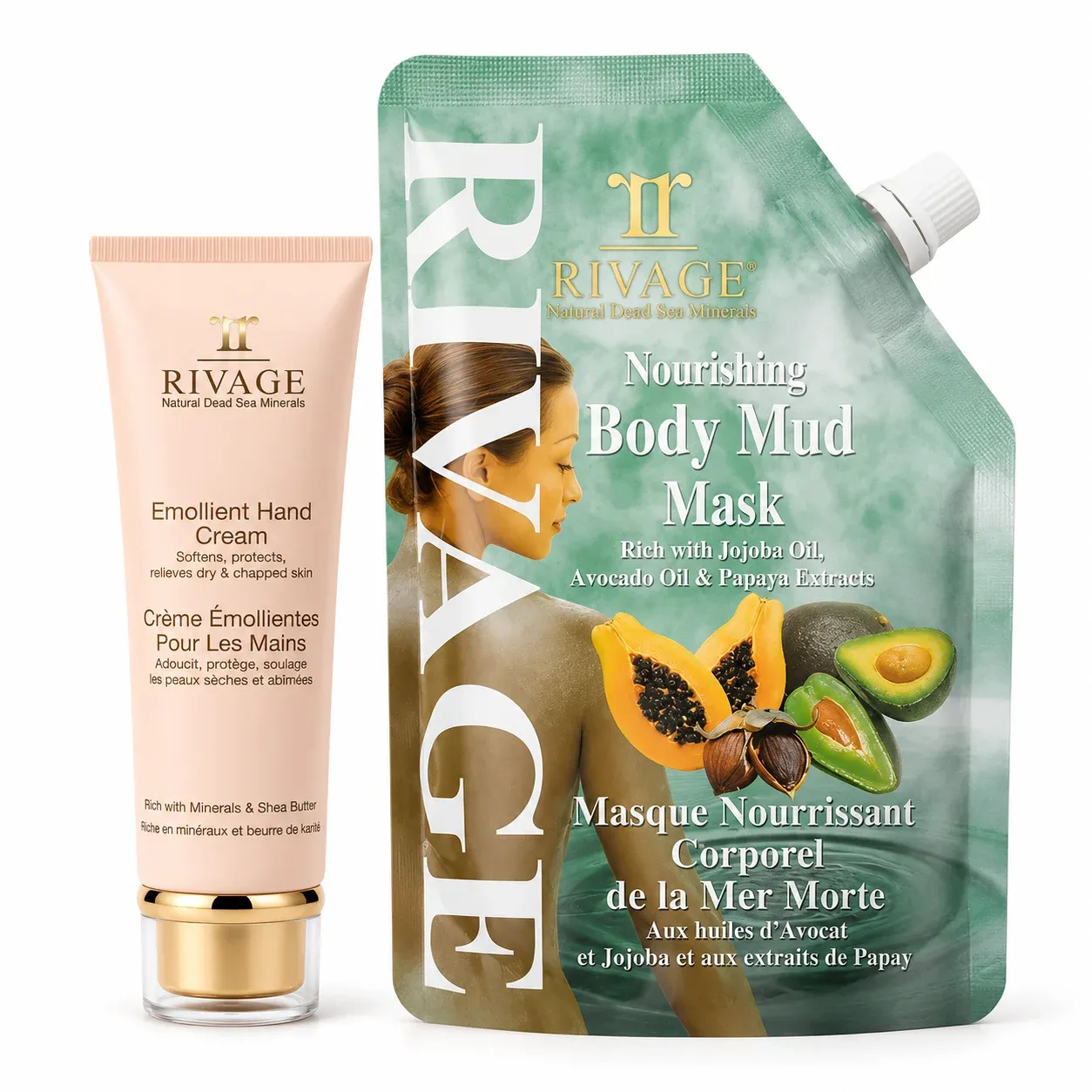 Rivage Rivage Hands & Body Nourish Pack – Emollient Hand cream