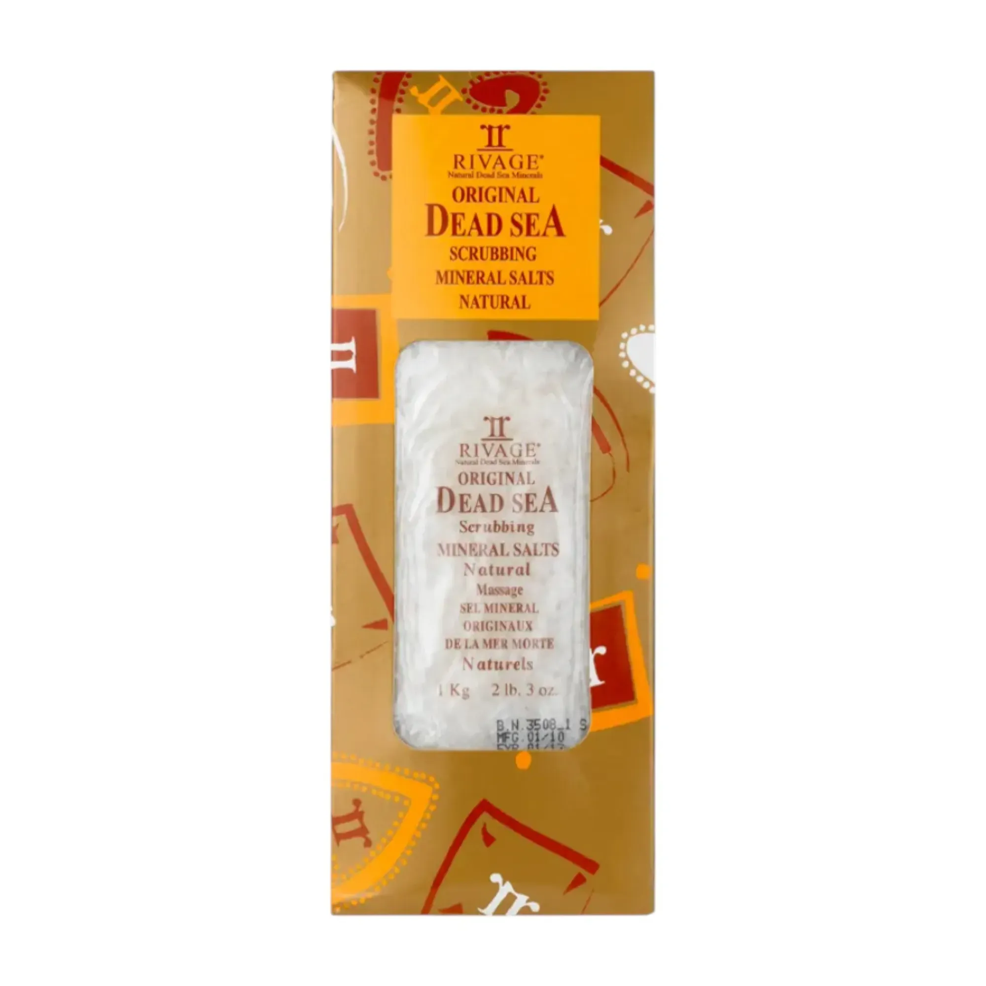 Rivage Natural Dead Sea Scrub Salt 250g for Exfoliation & Moisturizing