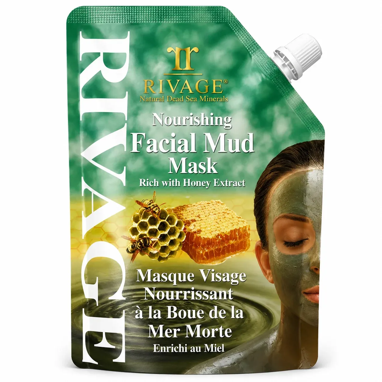 Rivage Nourishing Dead Sea Facial Mud Mask with Honey - 500 ml