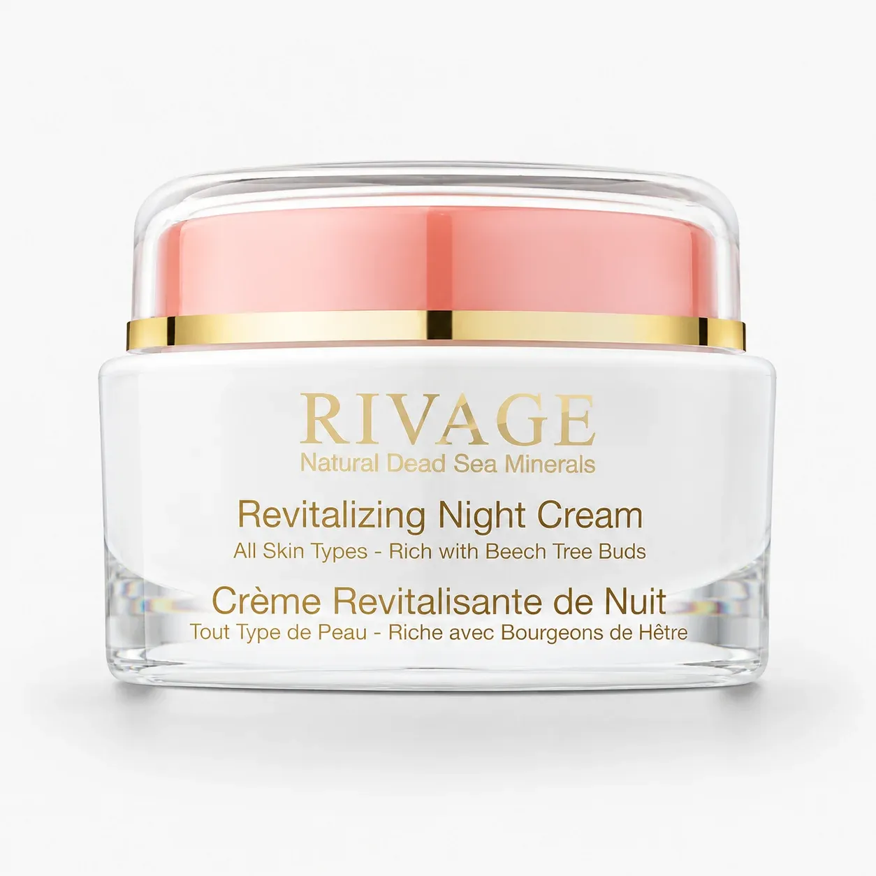 Rivage Revitalizing Night Cream with Dead Sea Minerals & Honey - All Skin Types