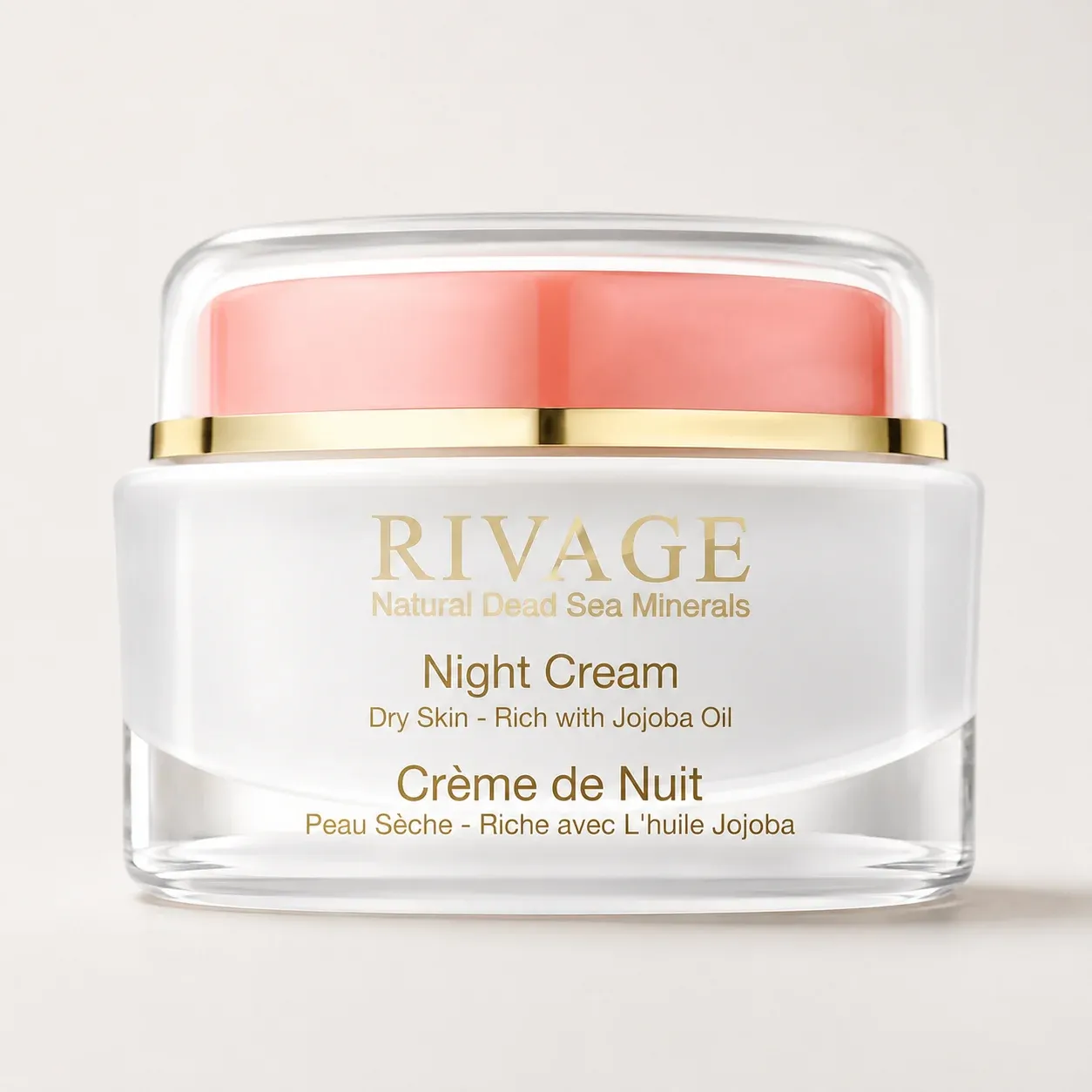 Rivage Night Cream with Jojoba & Dead Sea Minerals – 50ml – Dry Skin