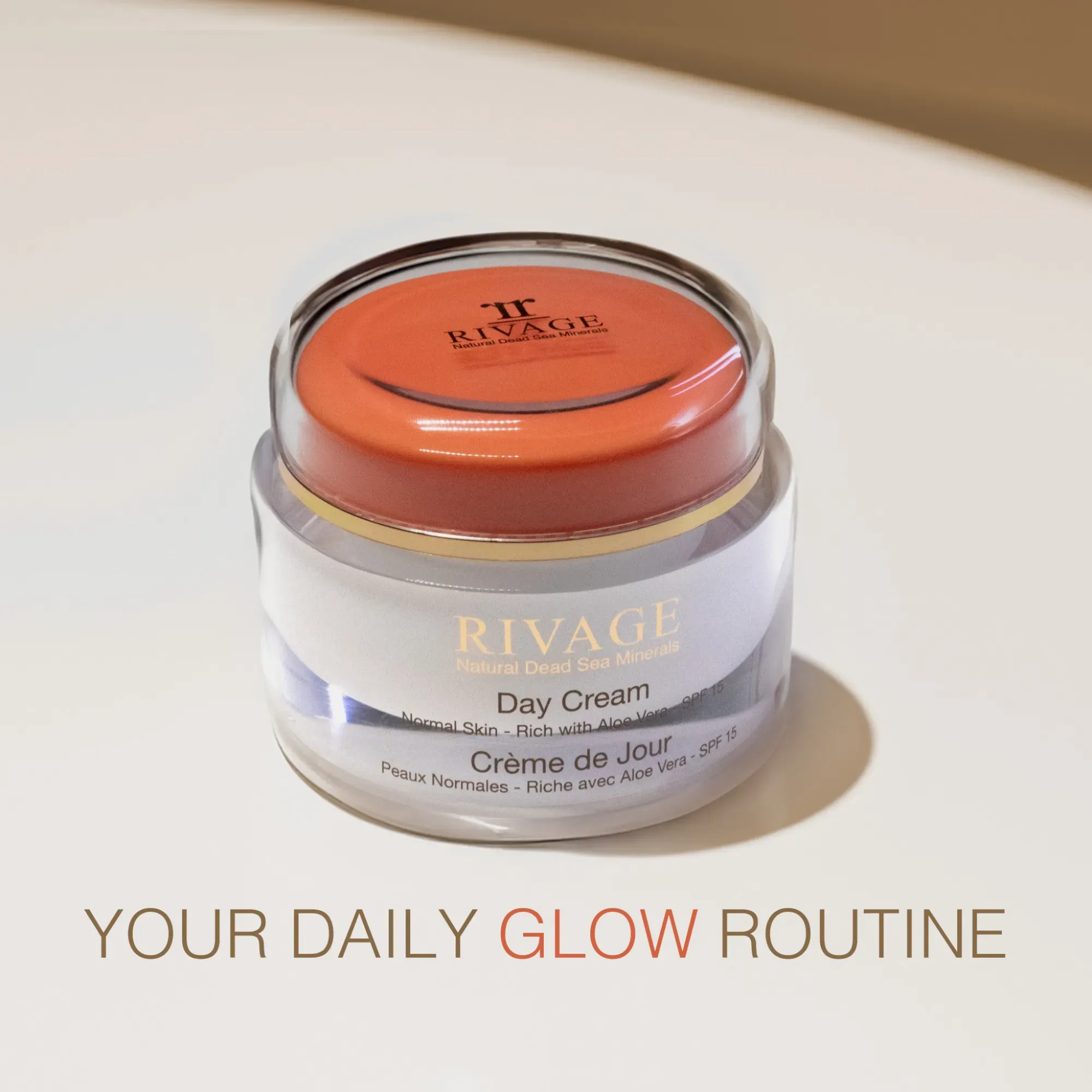 Rivage Day Cream SPF15 with Aloe Vera & Dead Sea Minerals - 50 ml