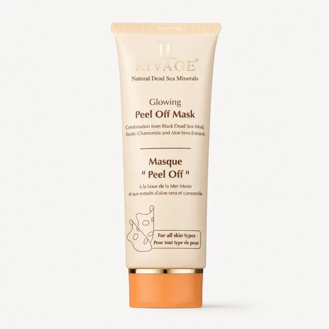 Rivage Glowing Peel Off Mask with Black Dead Sea Mud 100 ml