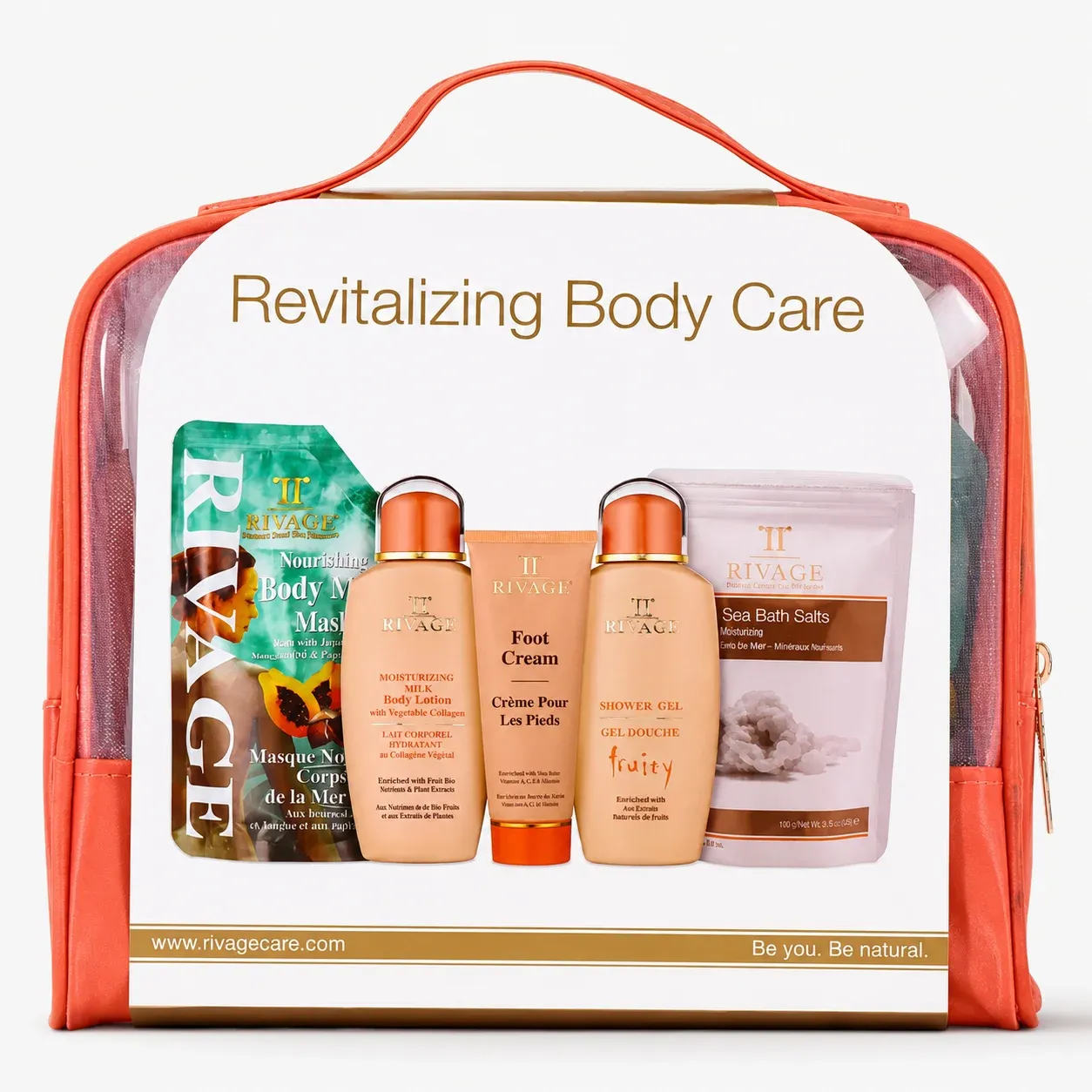 Rivage Revitalizing Body Care Set with 5 Pcs (Mask