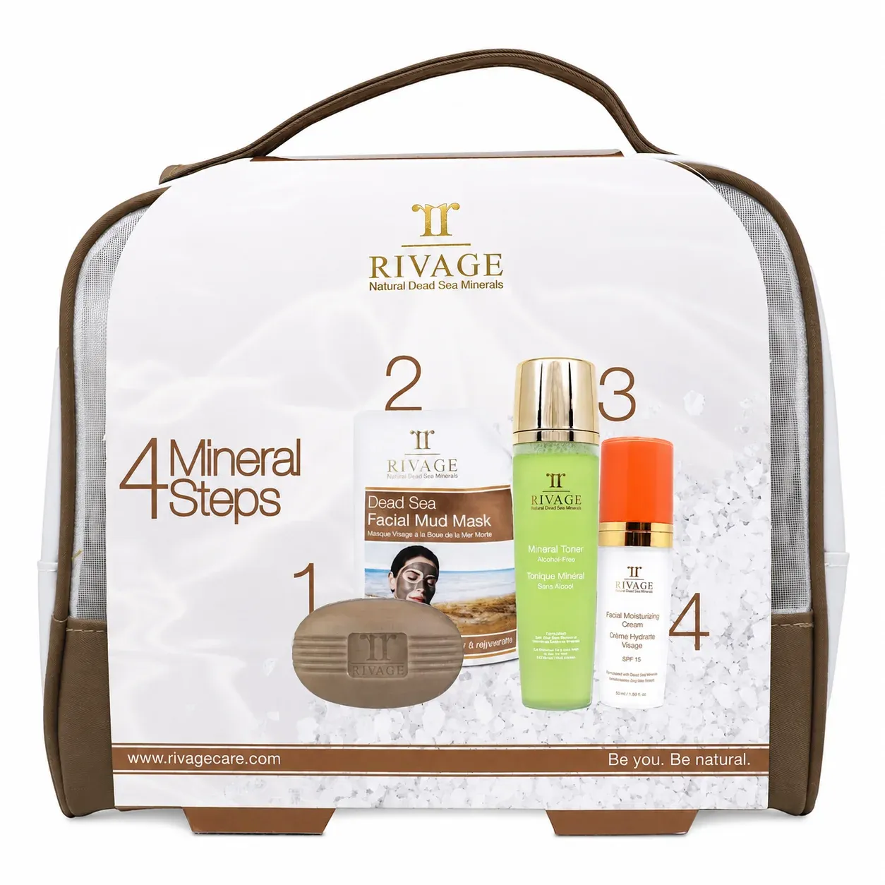 Rivage 4-Step Dead Sea Skincare Set – Combination Skin