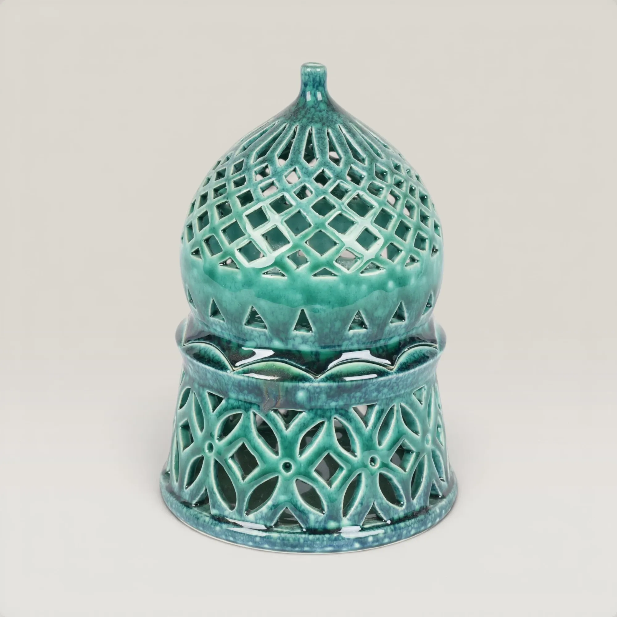 Handmade Ceramic Candle Holder for Table and Home Decor