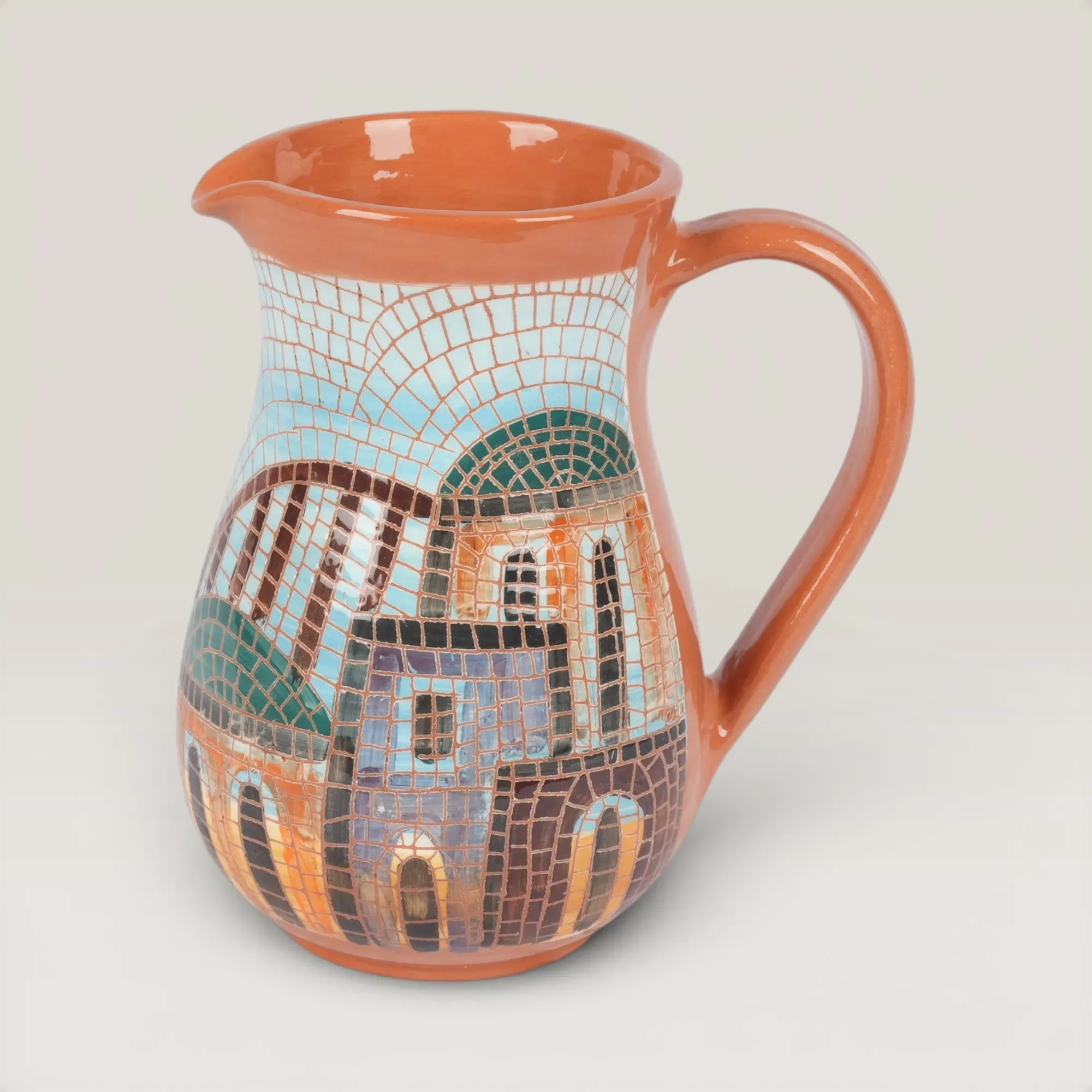 Handmade Ceramic Water Jar for Table and Home Decor for Table Decor