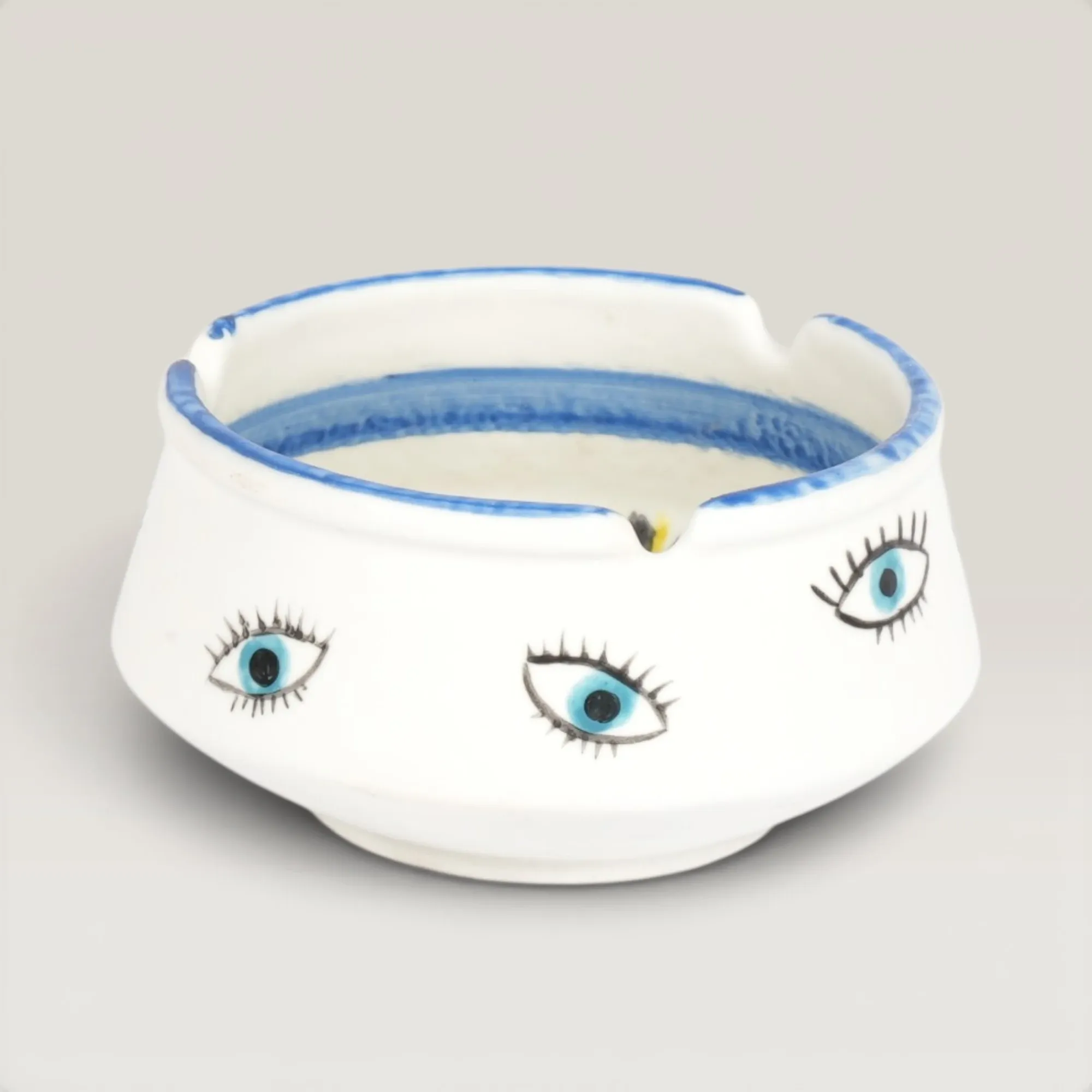 Handmade Ceramic Cone Shape Ashtray with Custom Size Options