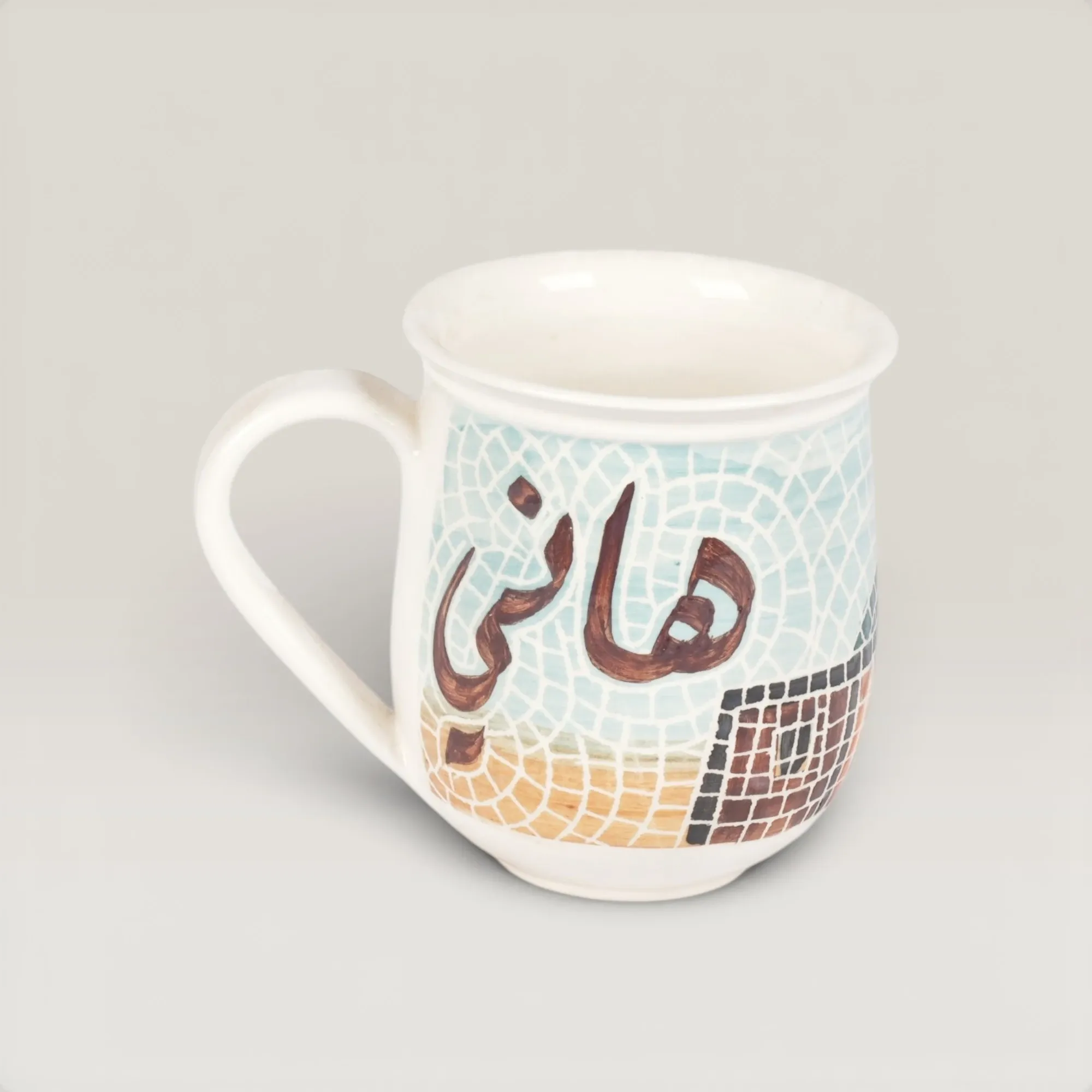 Handmade Ceramic Mug with Custom Size Options for Table Decor