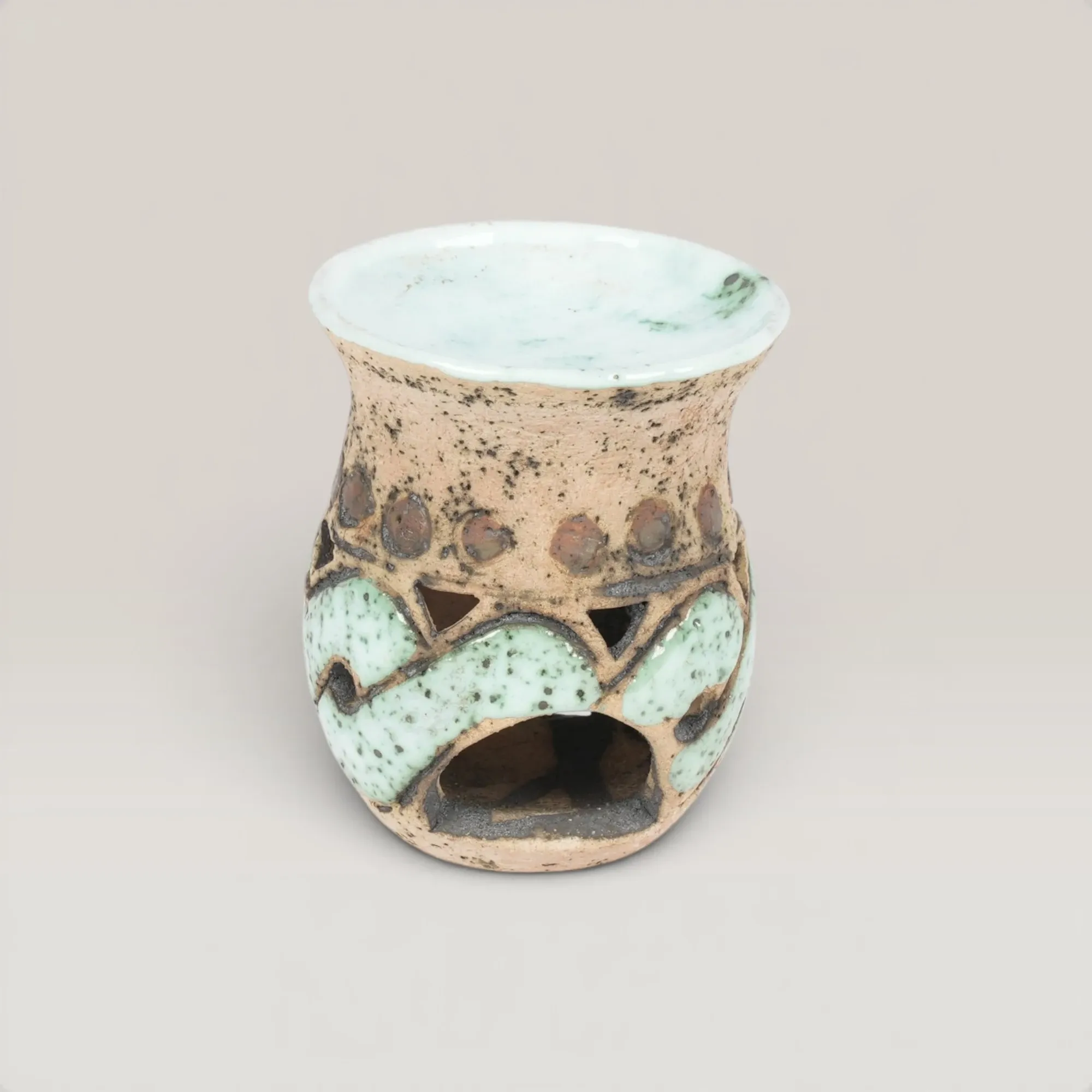 Handmade Ceramic Incense Burner for Table and Home Decor