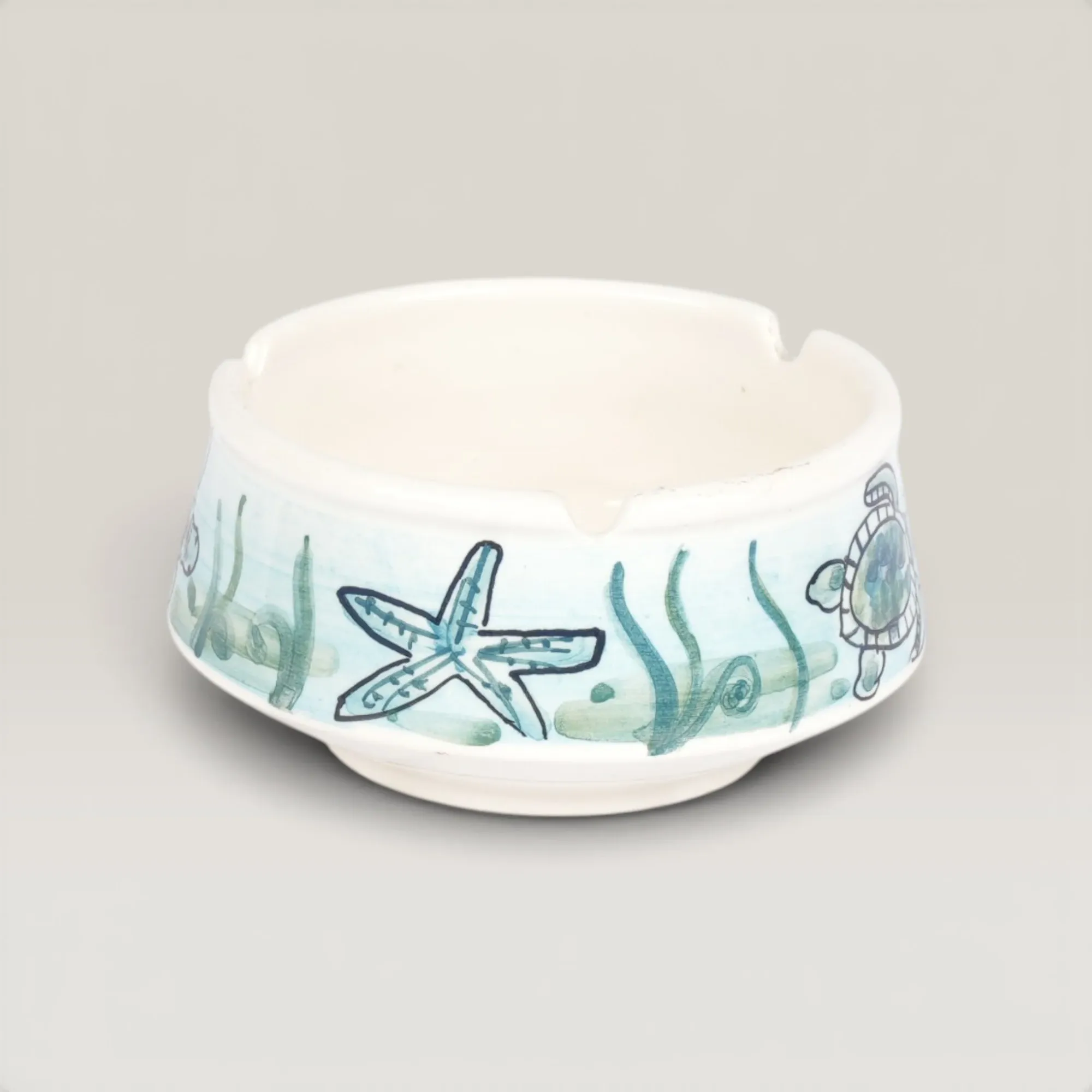 Handmade Ceramic Cone Shape Ashtray with Custom Size Options