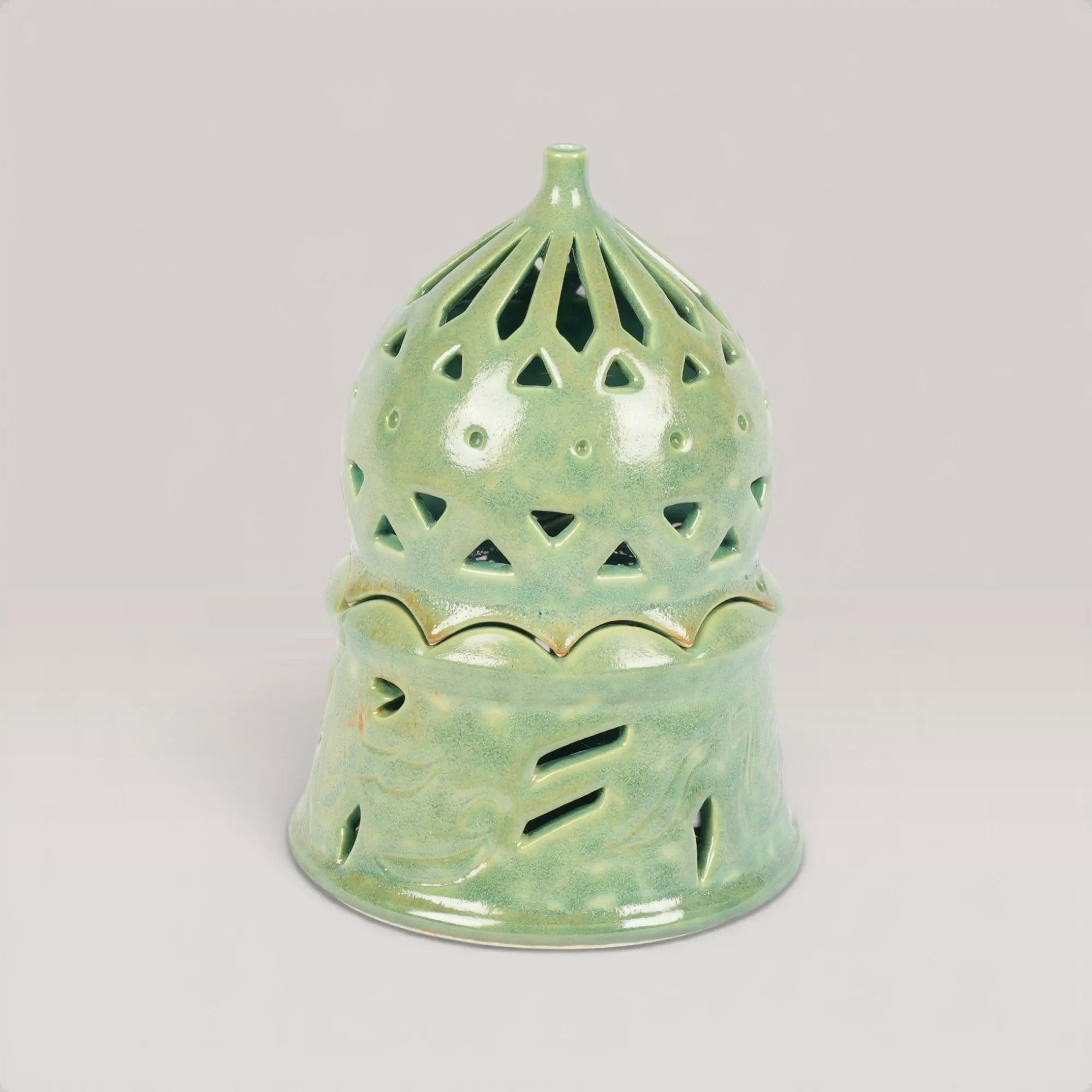 Handmade Ceramic Candle Holder with Custom Size Options