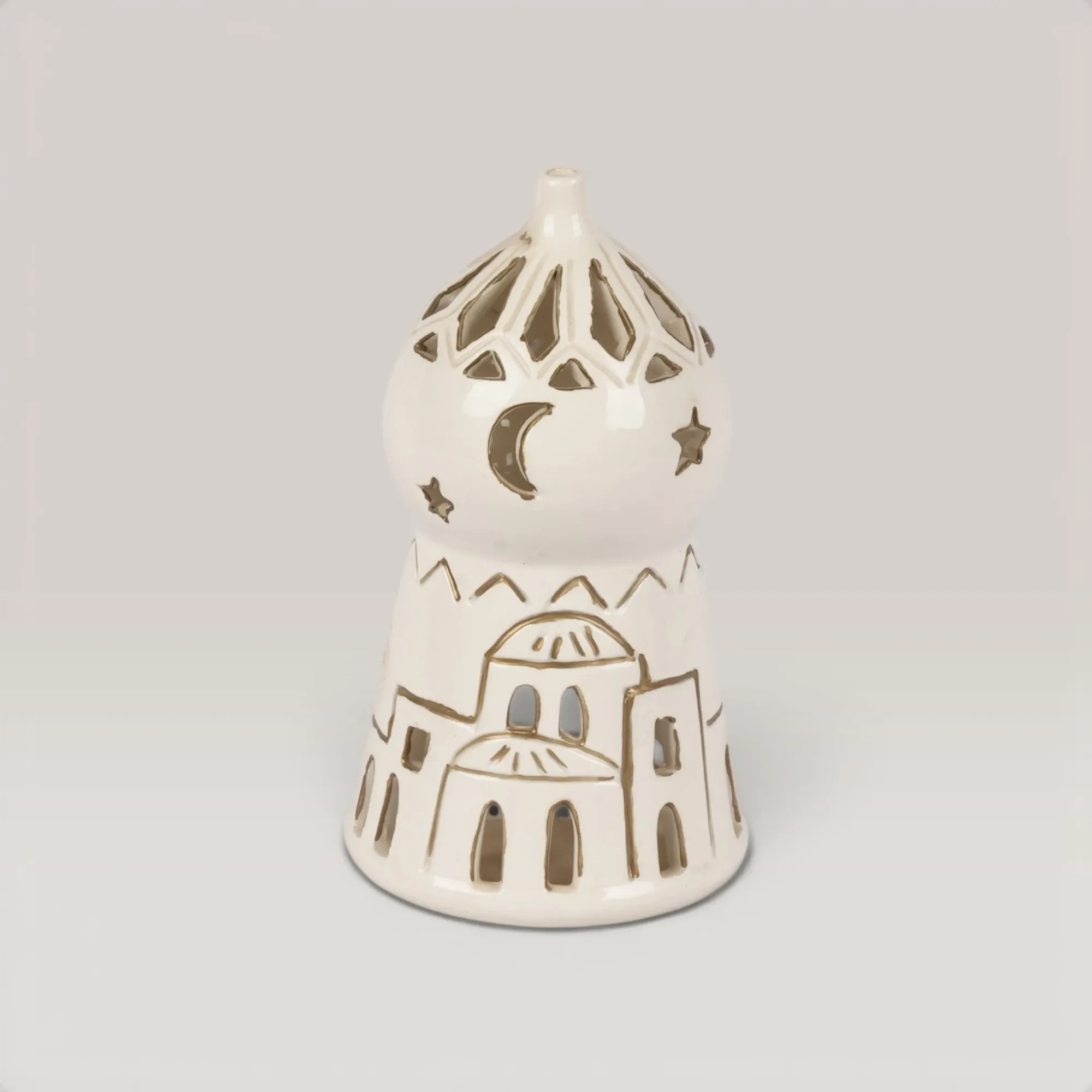 Handmade Ceramic Candle Holder for Table and Home Decor