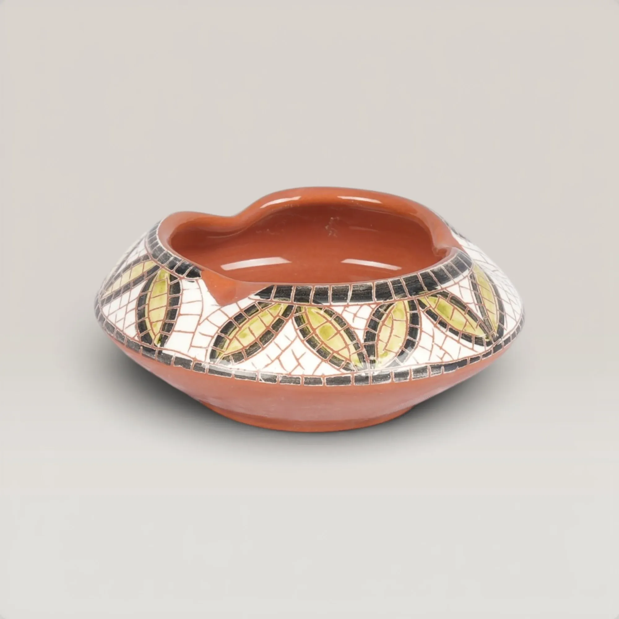Handmade Ceramic Curvy Ashtray with Custom Size Options