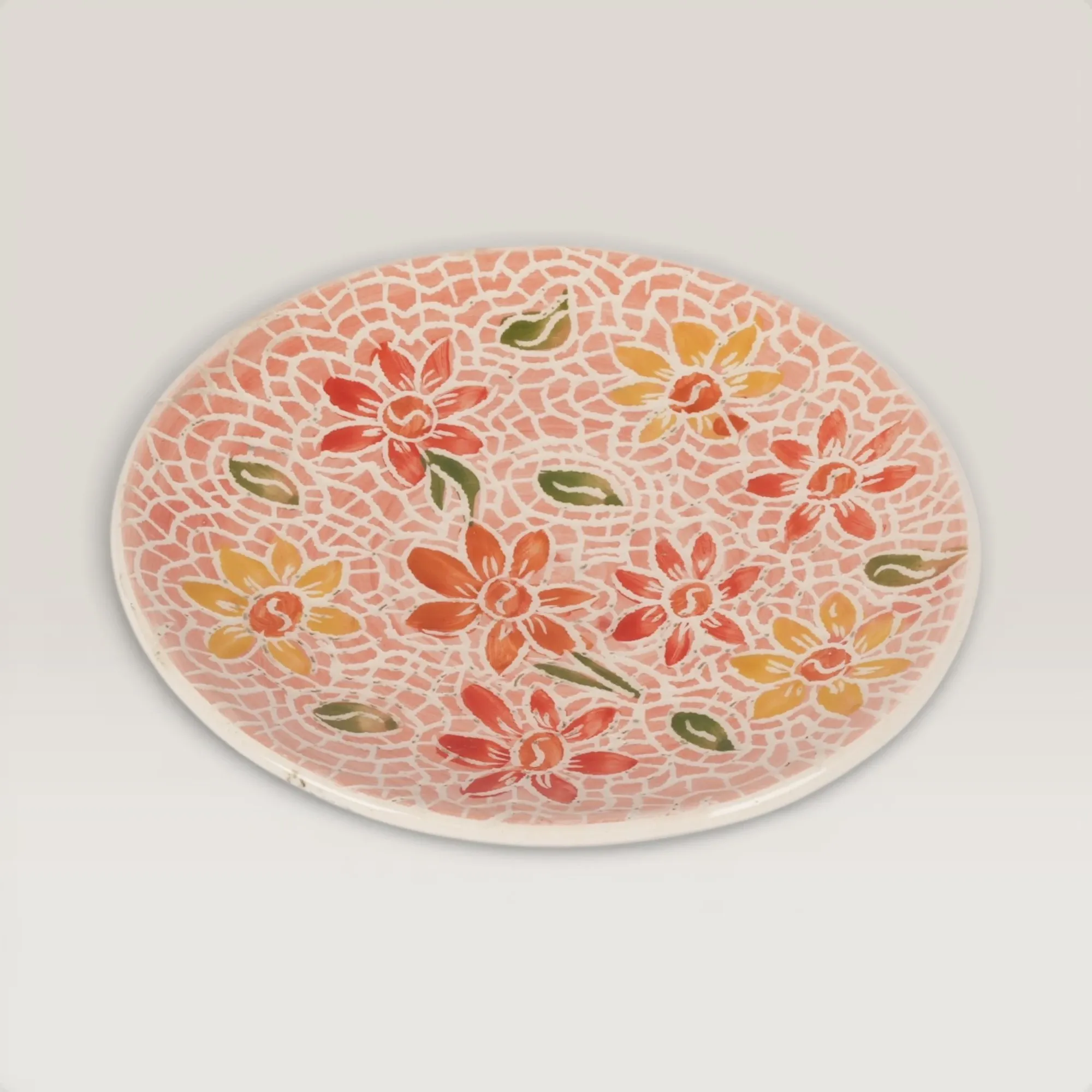Handmade Ceramic Hanging Plate with Custom Size Options