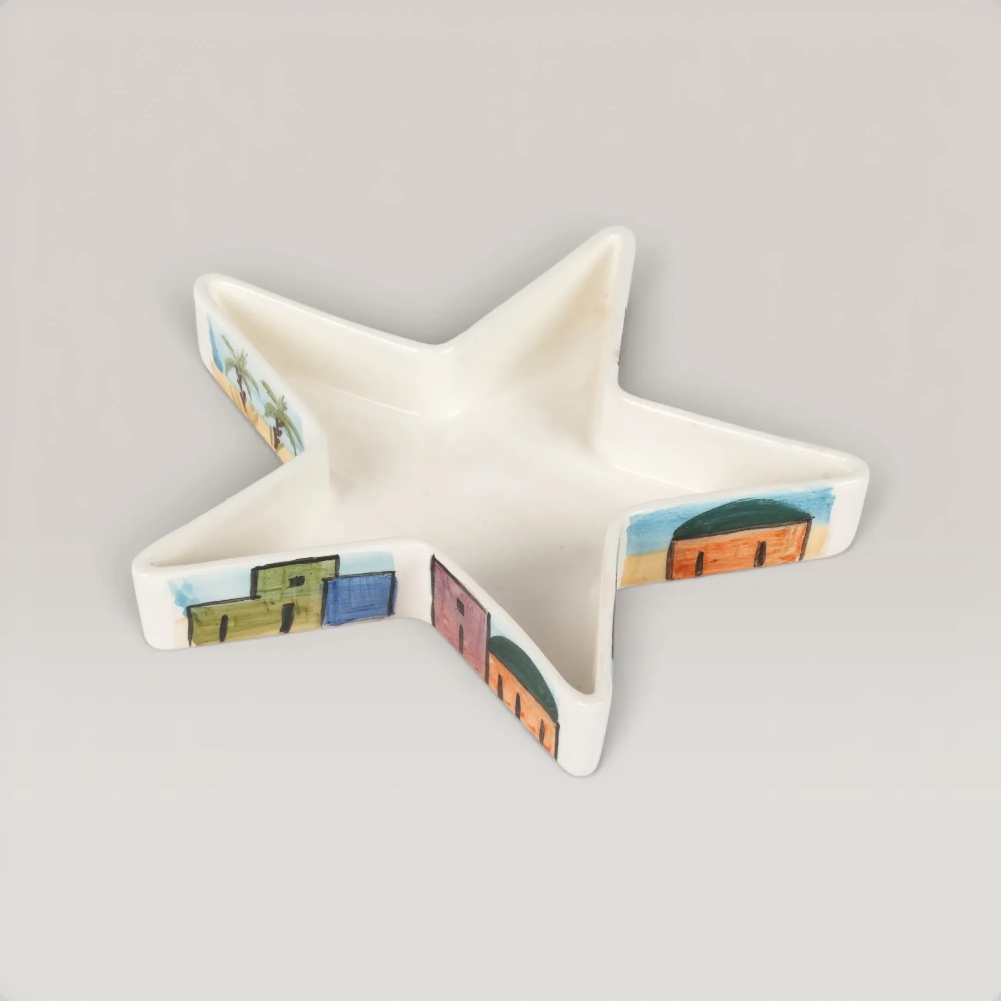 Handmade Ceramic Star Plate for Table and Home Decor for Table Decor
