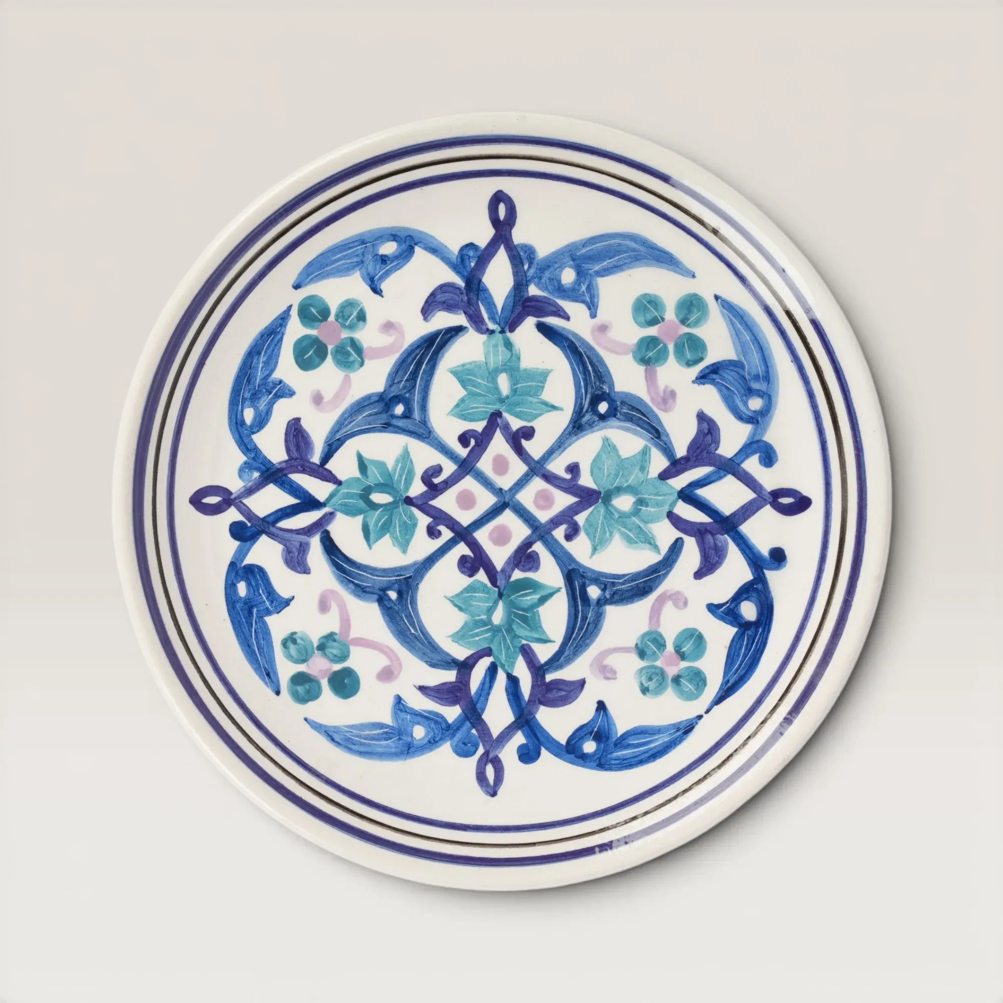 Handmade Ceramic Hanging Plate with Custom Size Options
