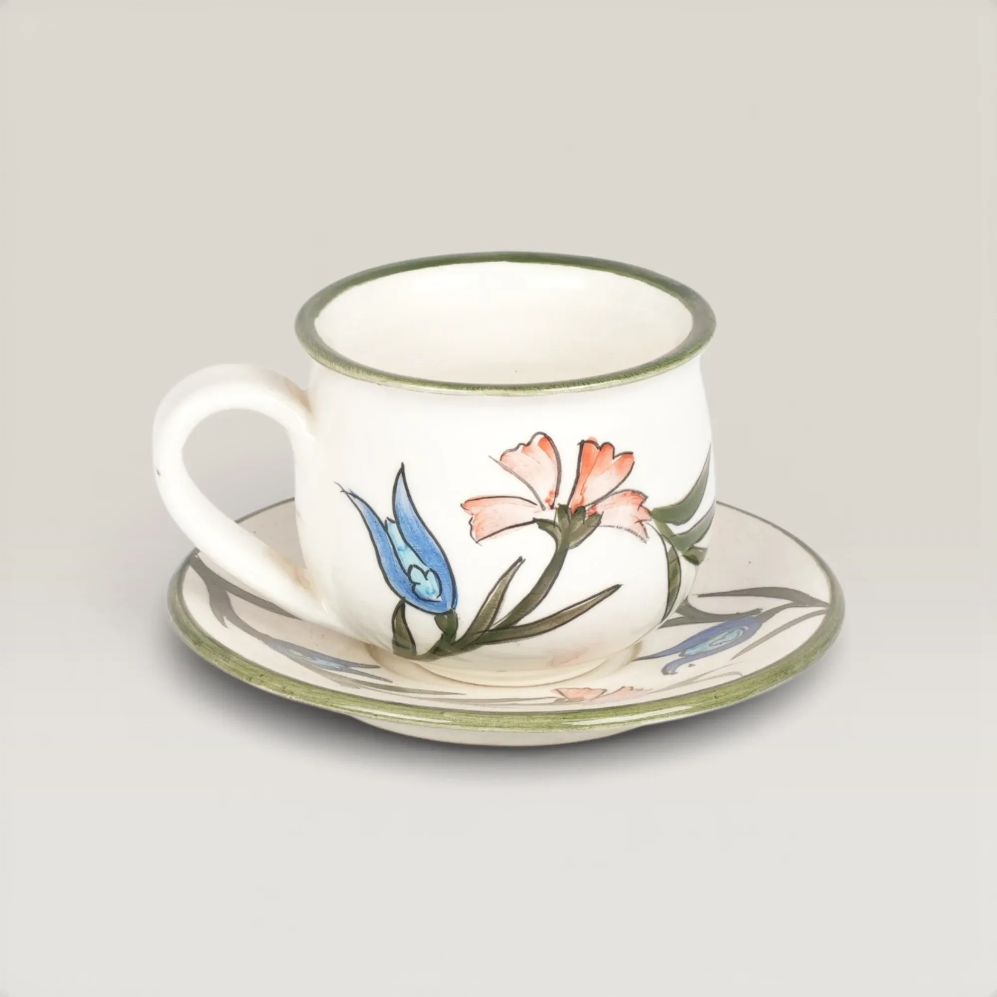 Handmade Ceramic Tea or Coffee Cup with Custom Size Options