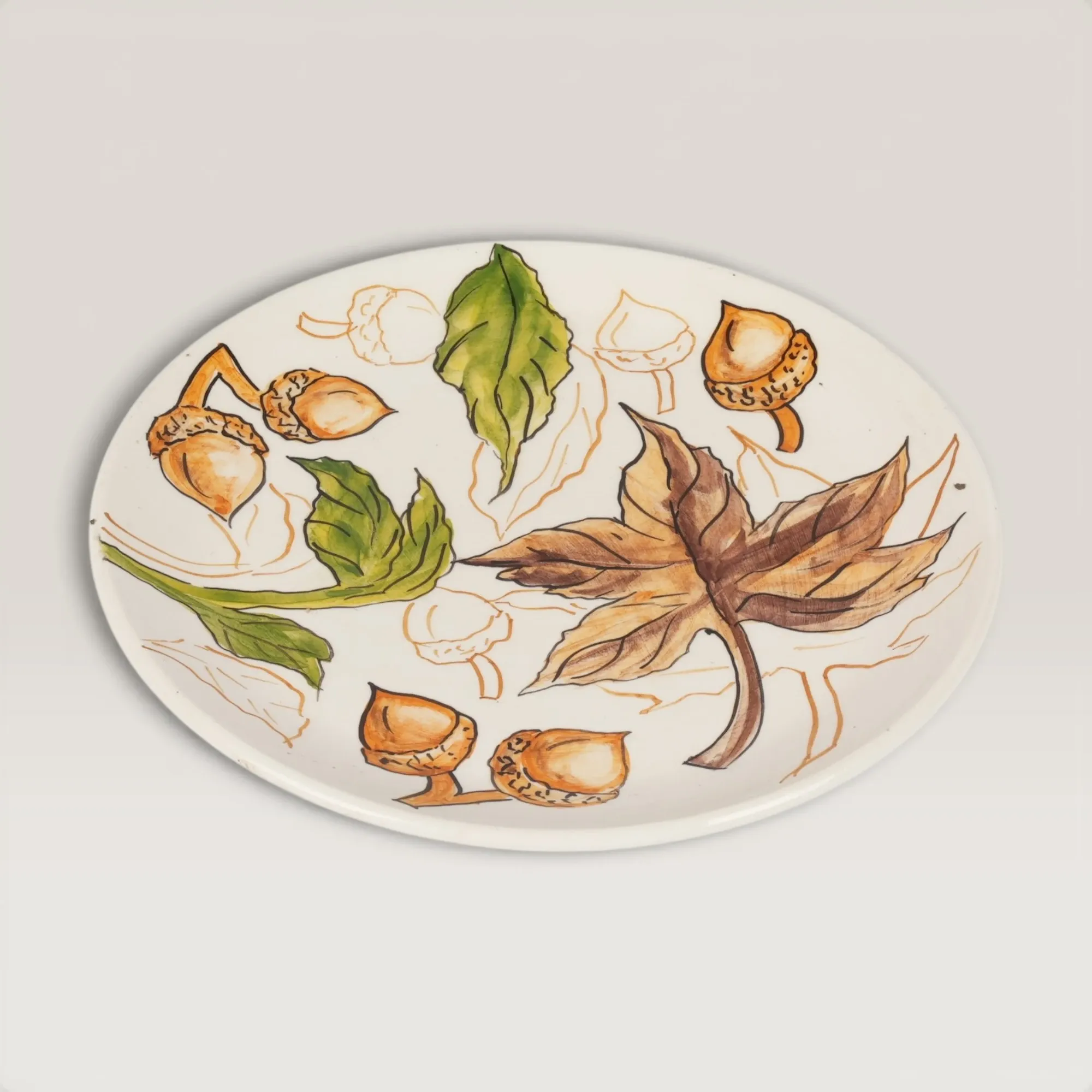 Handmade Ceramic Custom Design Plate with Custom Size Options