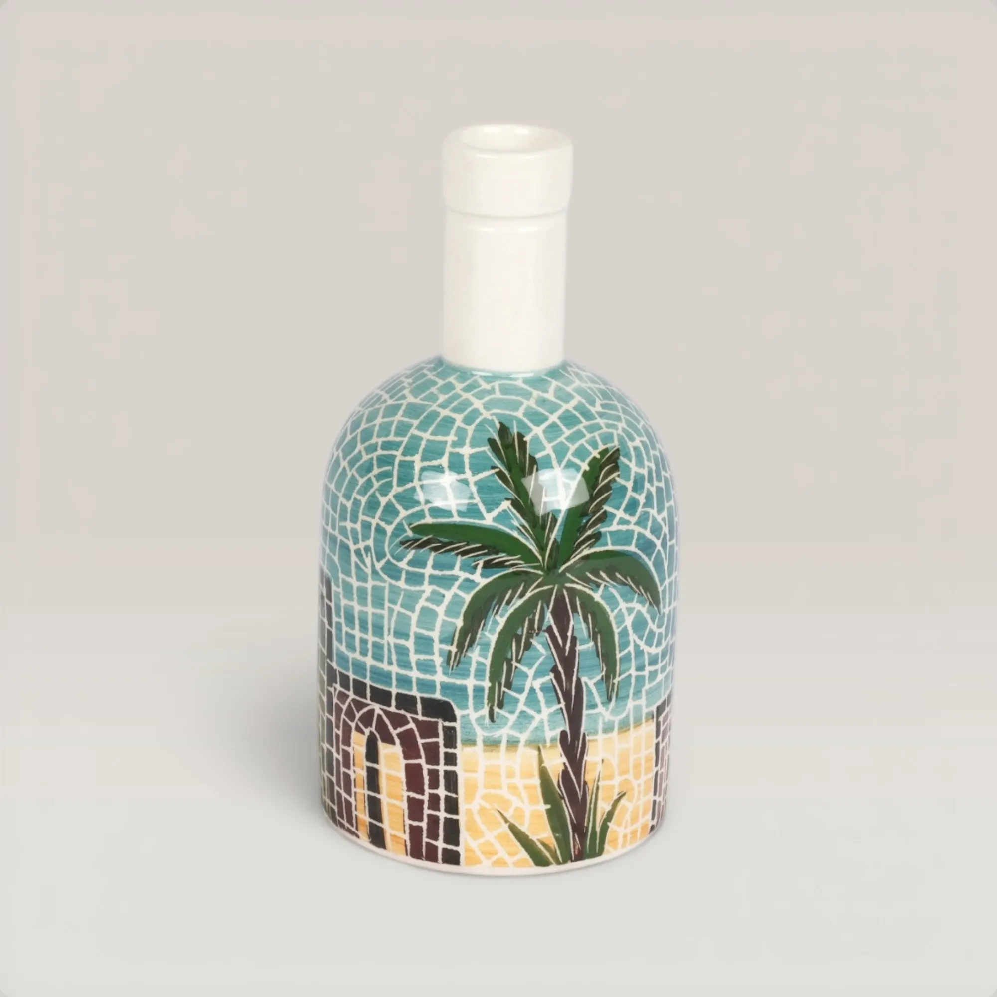 Handmade Ceramic Oil Jar for Table and Home Decor for Table Decor