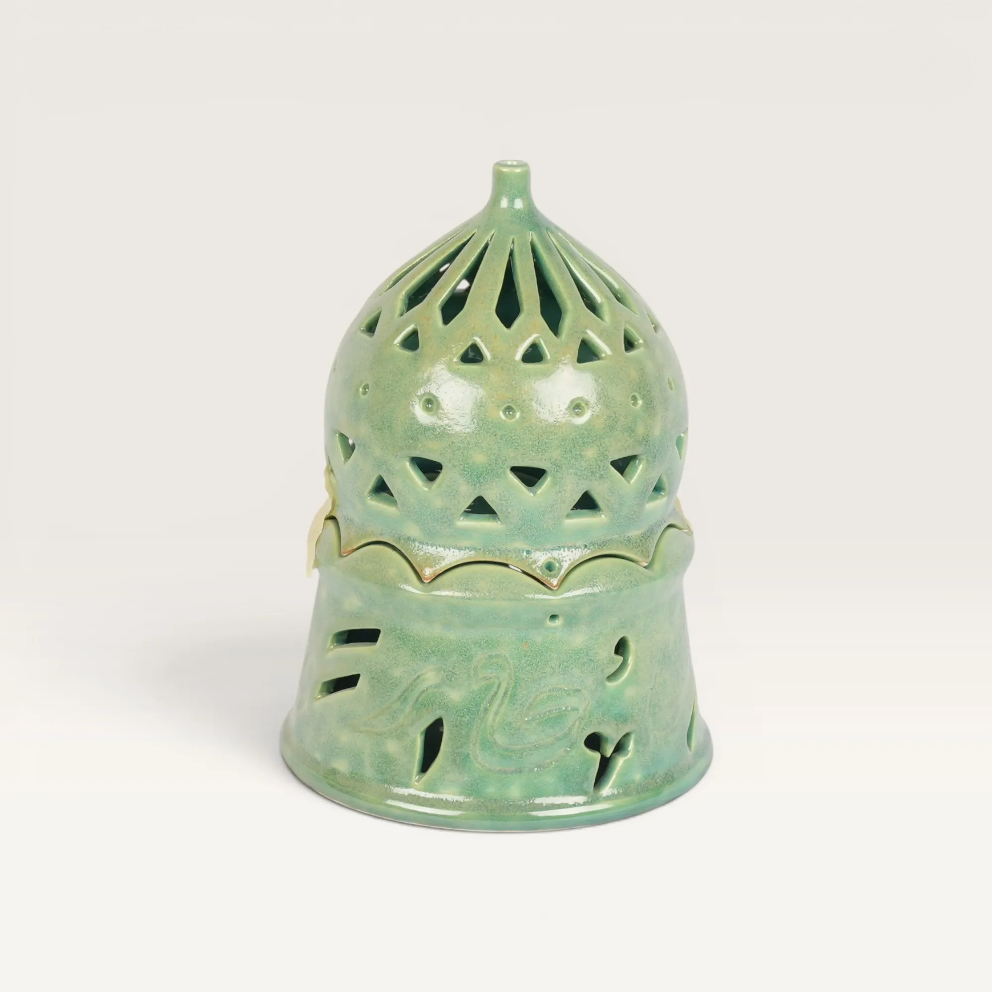 Handmade Ceramic Candle Holder for Table and Home Decor