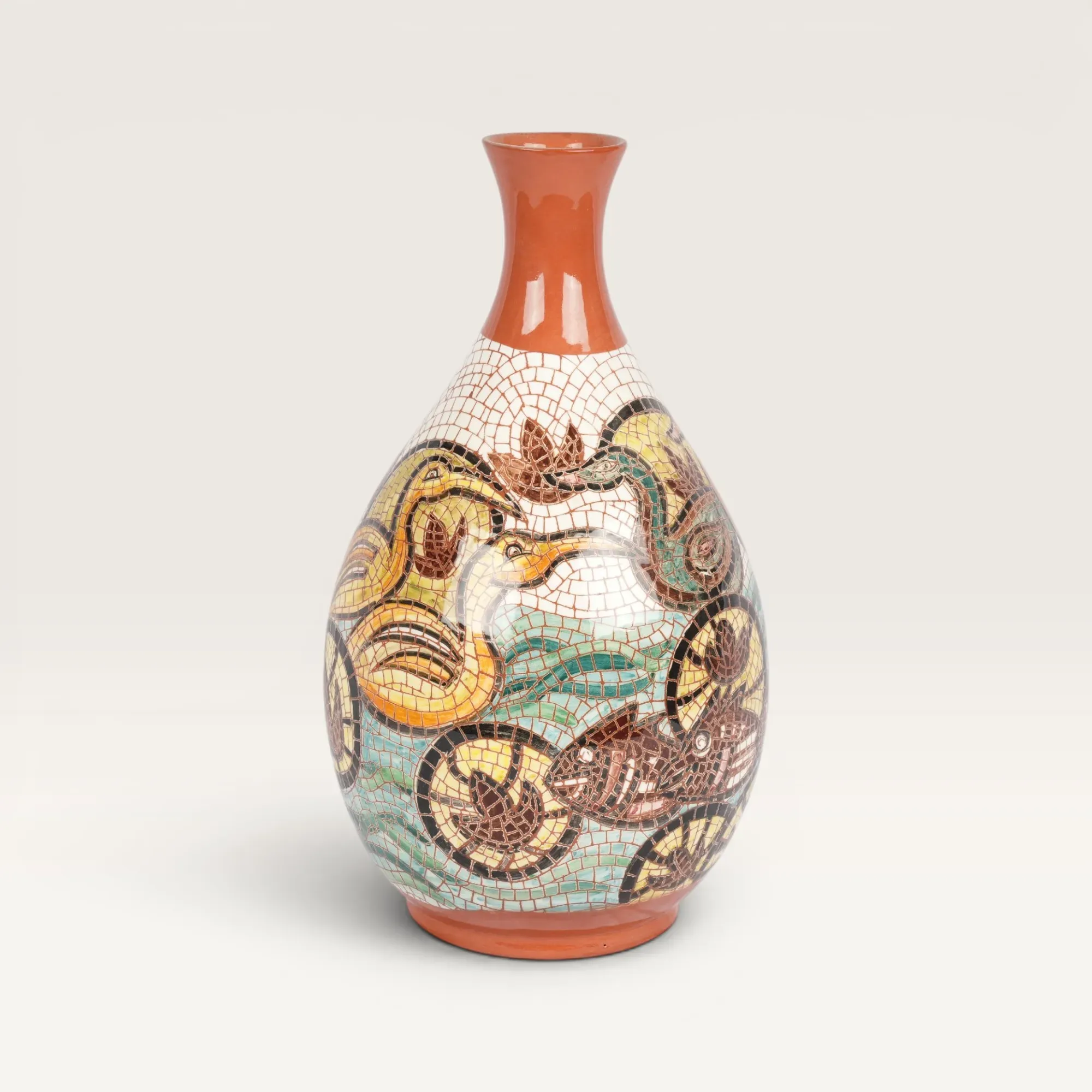 Handmade Ceramic Vase with Custom Size Options for Home Decor