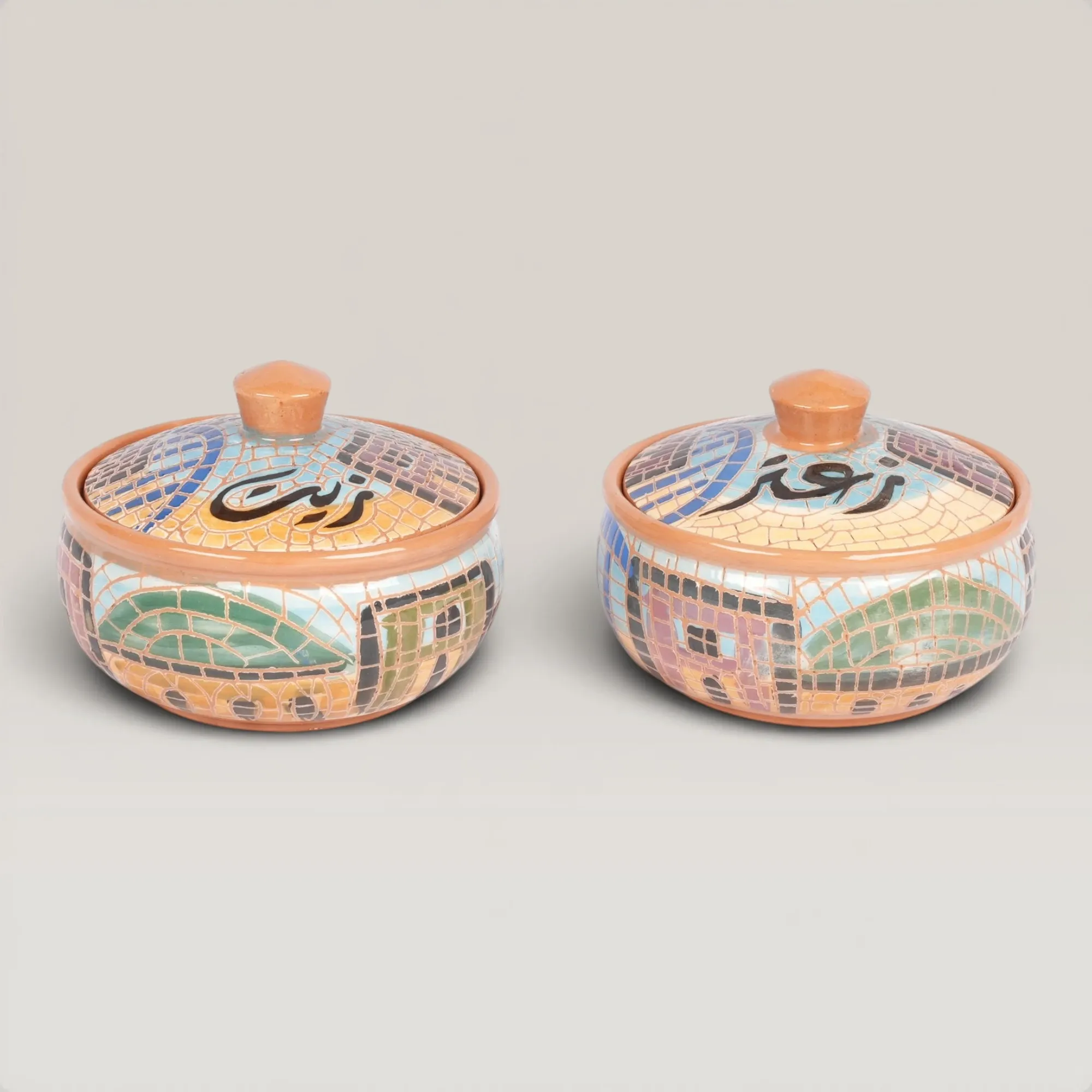 Handmade Ceramic Bowl with Lid and Custom Size Options for Table Decor