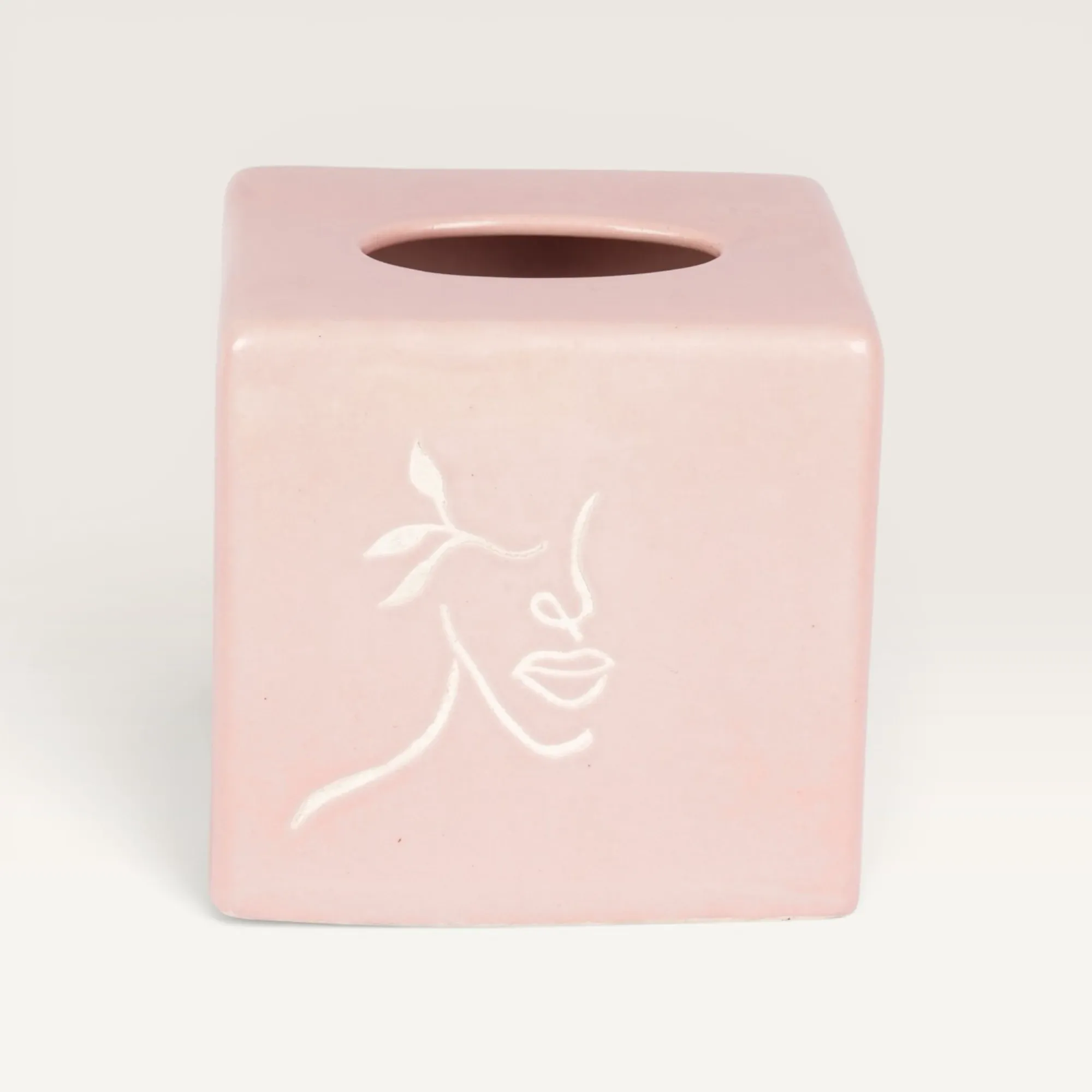 Handmade Ceramic Tissue Box with Custom Size Options for Home Decor