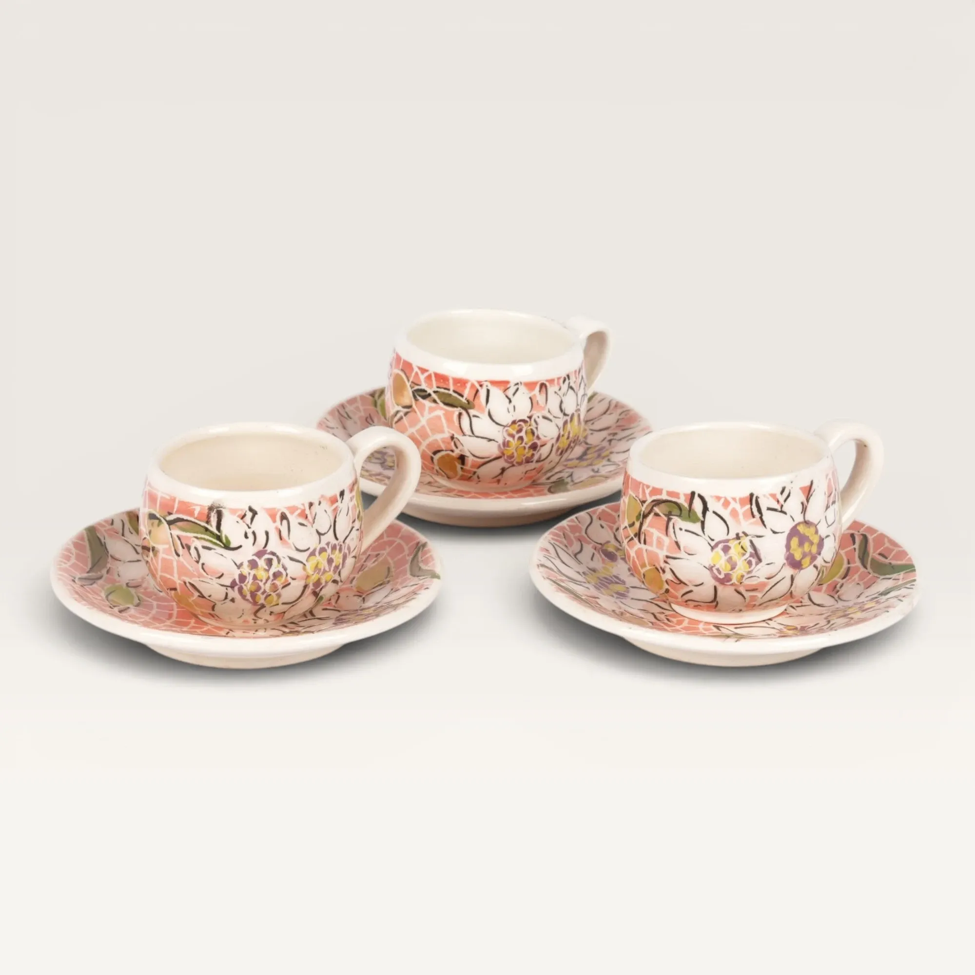 Handmade Ceramic Turkish Coffee or Tea Cup with Custom Size Options