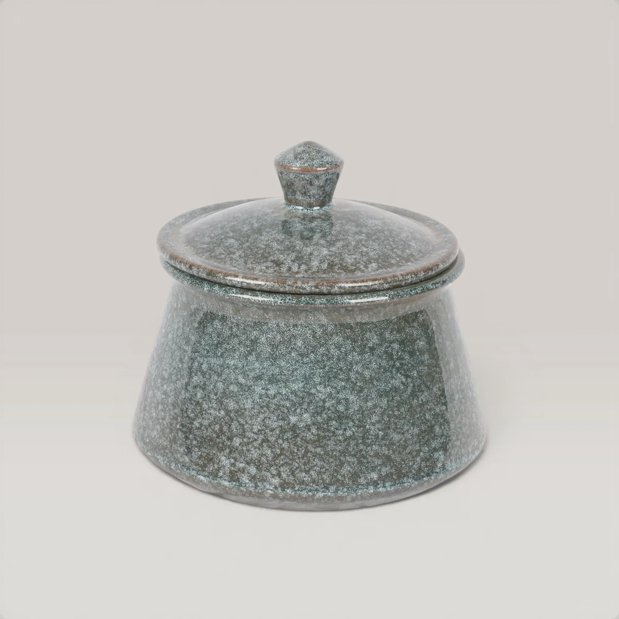 Handmade Ceramic Cooking Pot with Lid and Custom Size Options