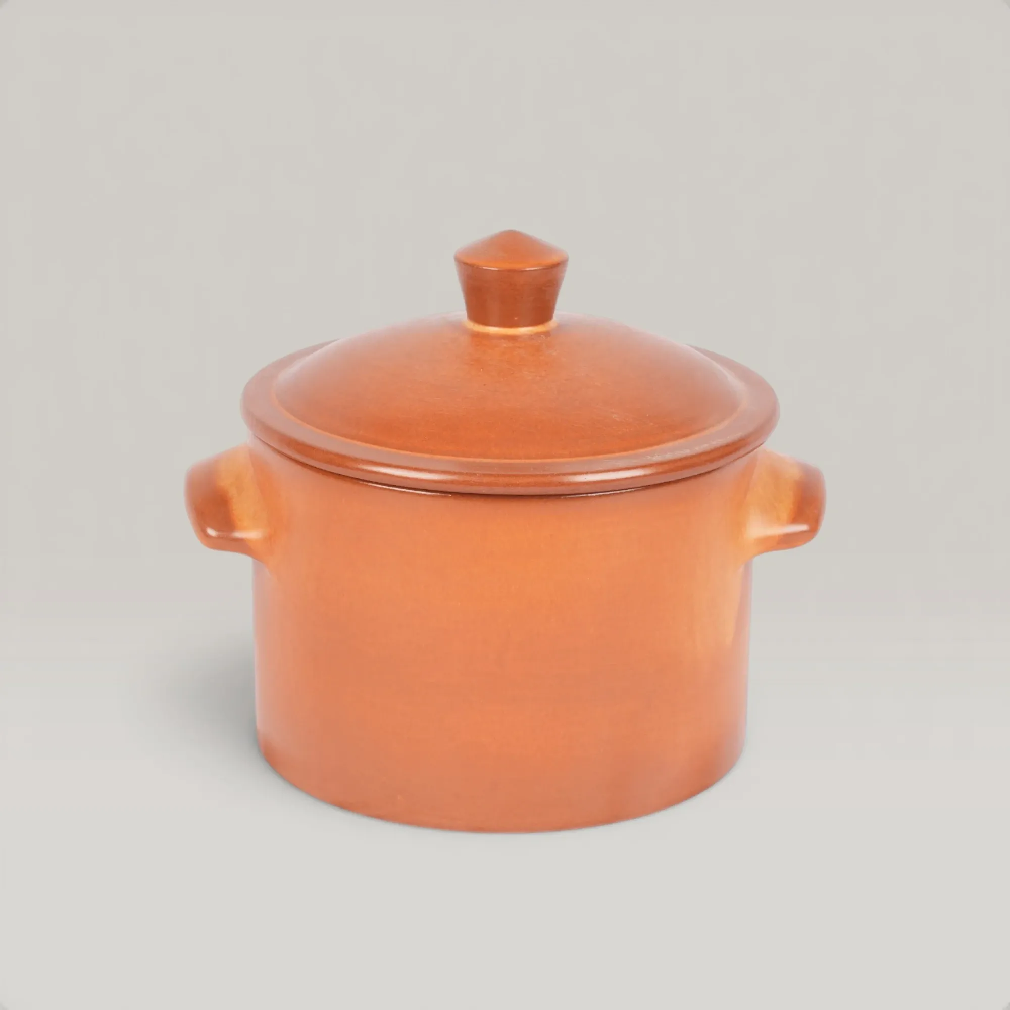 Handmade Ceramic Cooking Pot with Lid and Custom Size Options